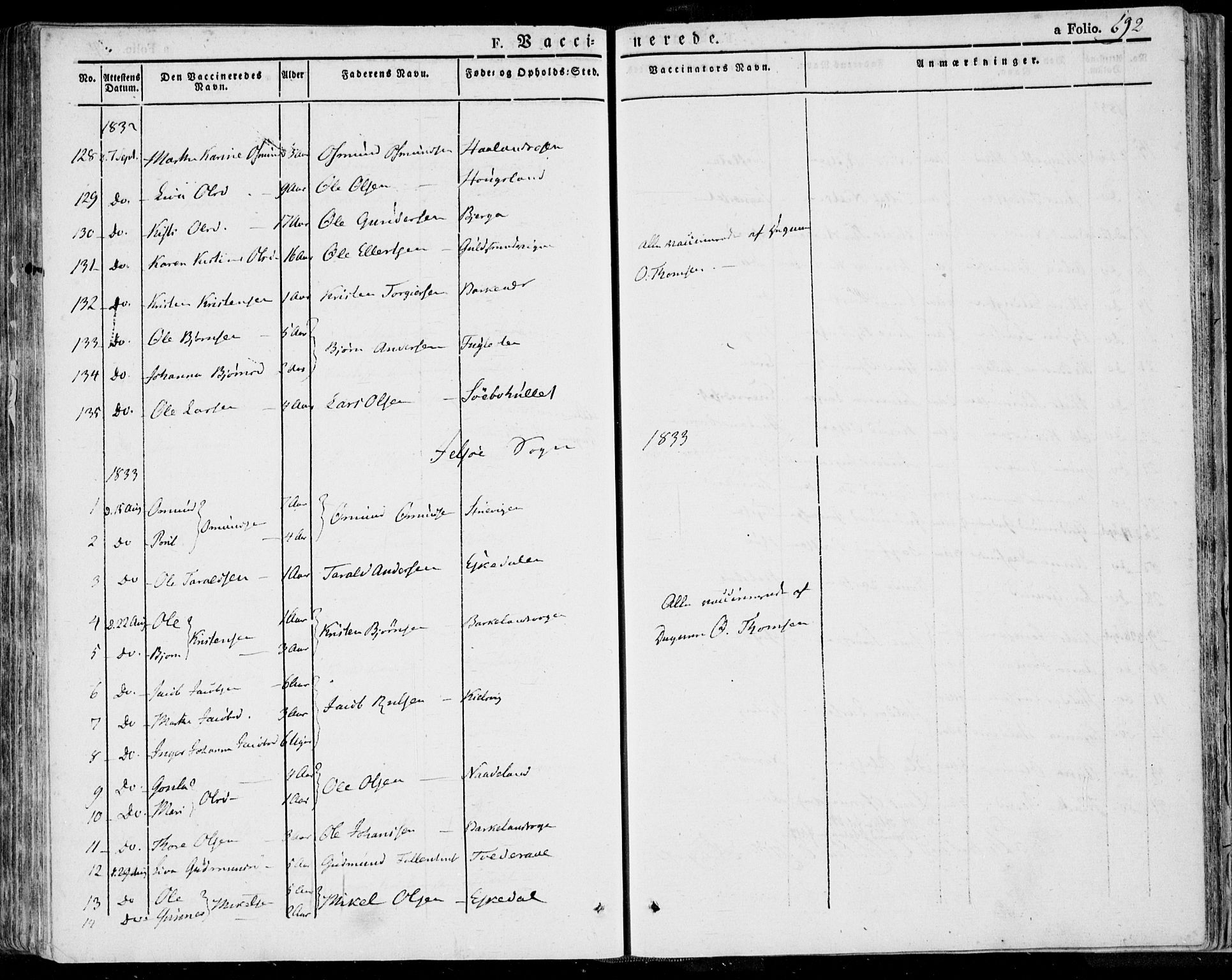 Jelsa sokneprestkontor, AV/SAST-A-101842/01/IV: Parish register (official) no. A 6.2, 1828-1853, p. 692