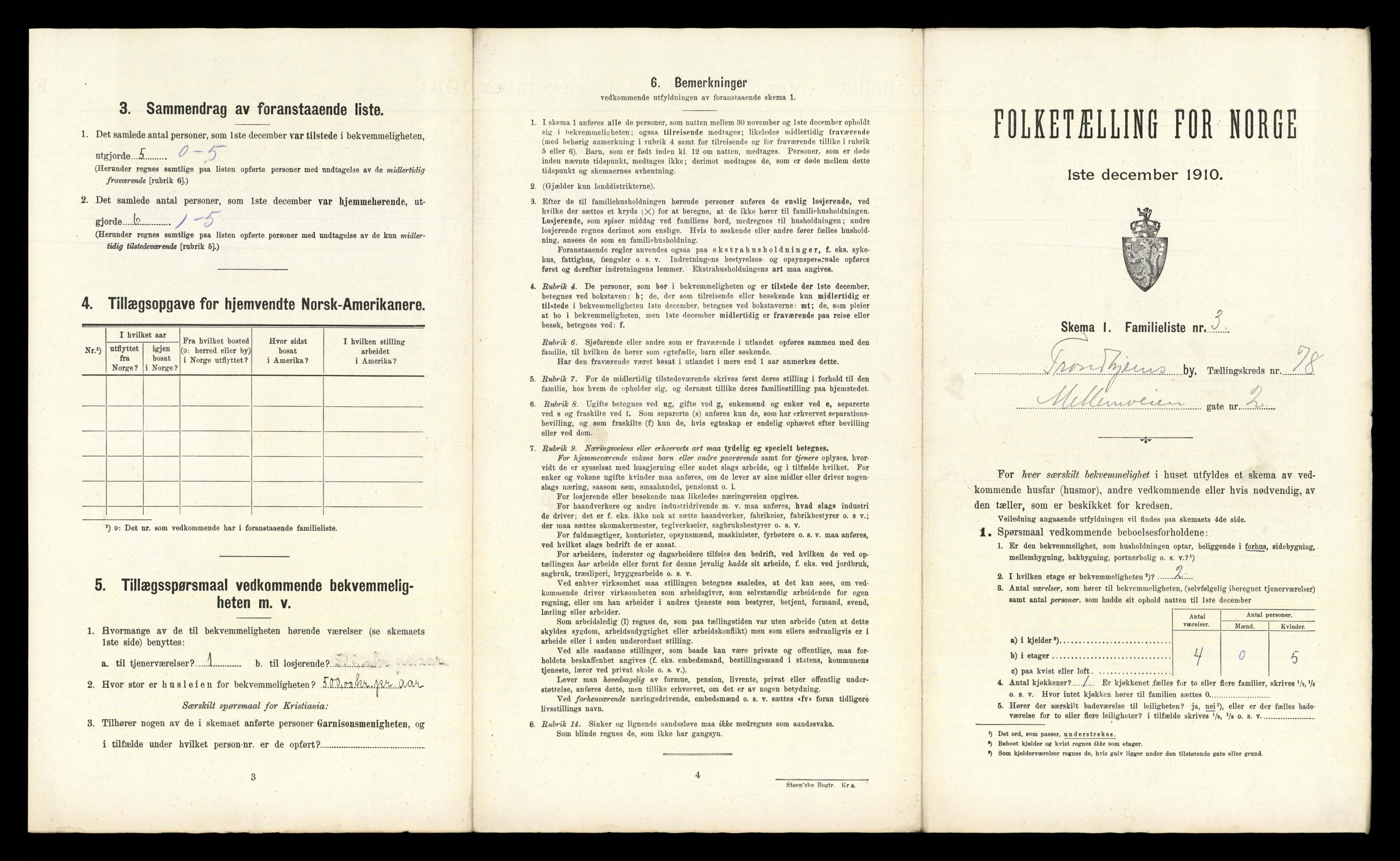 RA, 1910 census for Trondheim, 1910, p. 23639