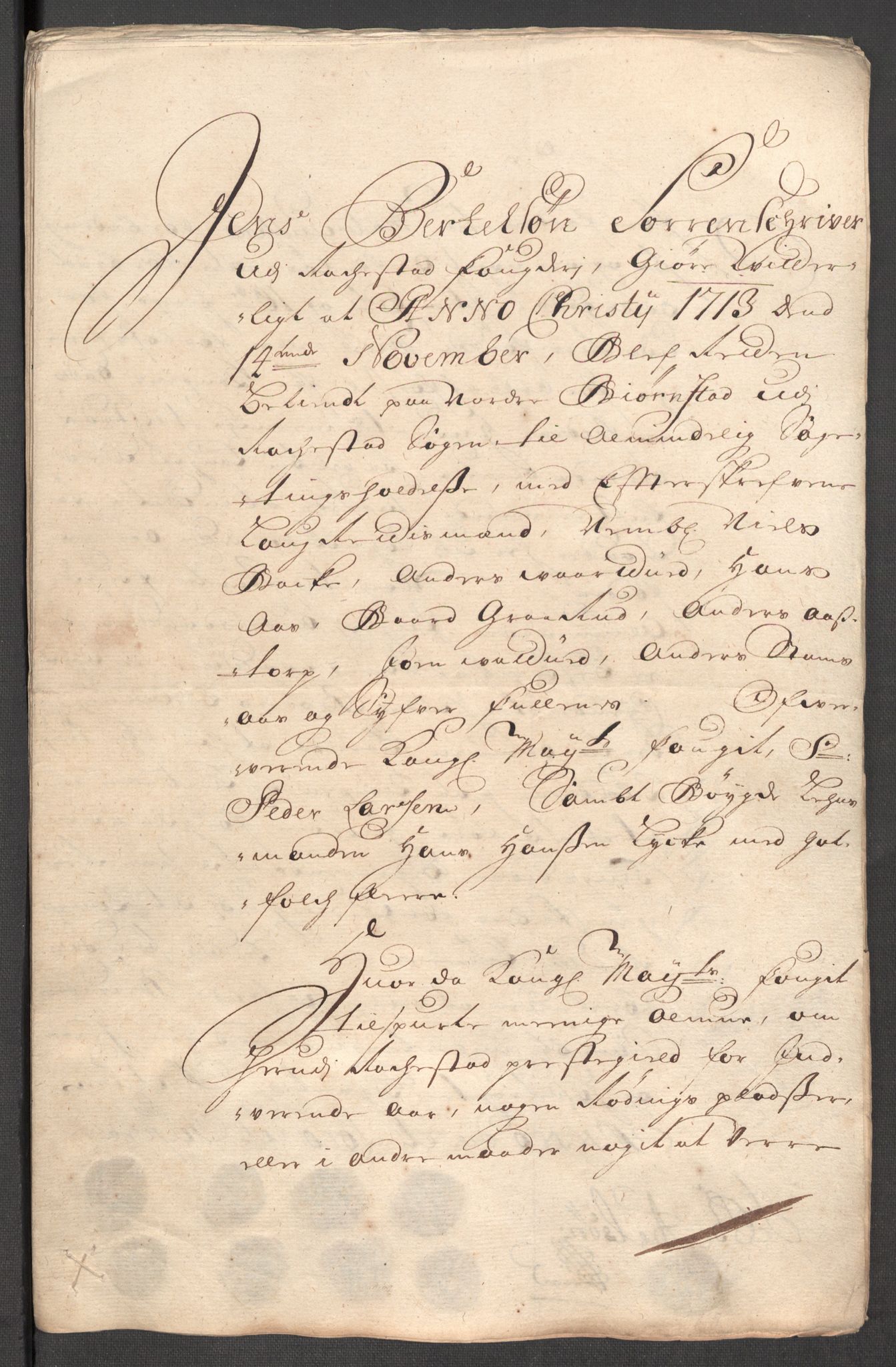 Rentekammeret inntil 1814, Reviderte regnskaper, Fogderegnskap, RA/EA-4092/R07/L0307: Fogderegnskap Rakkestad, Heggen og Frøland, 1713, p. 3