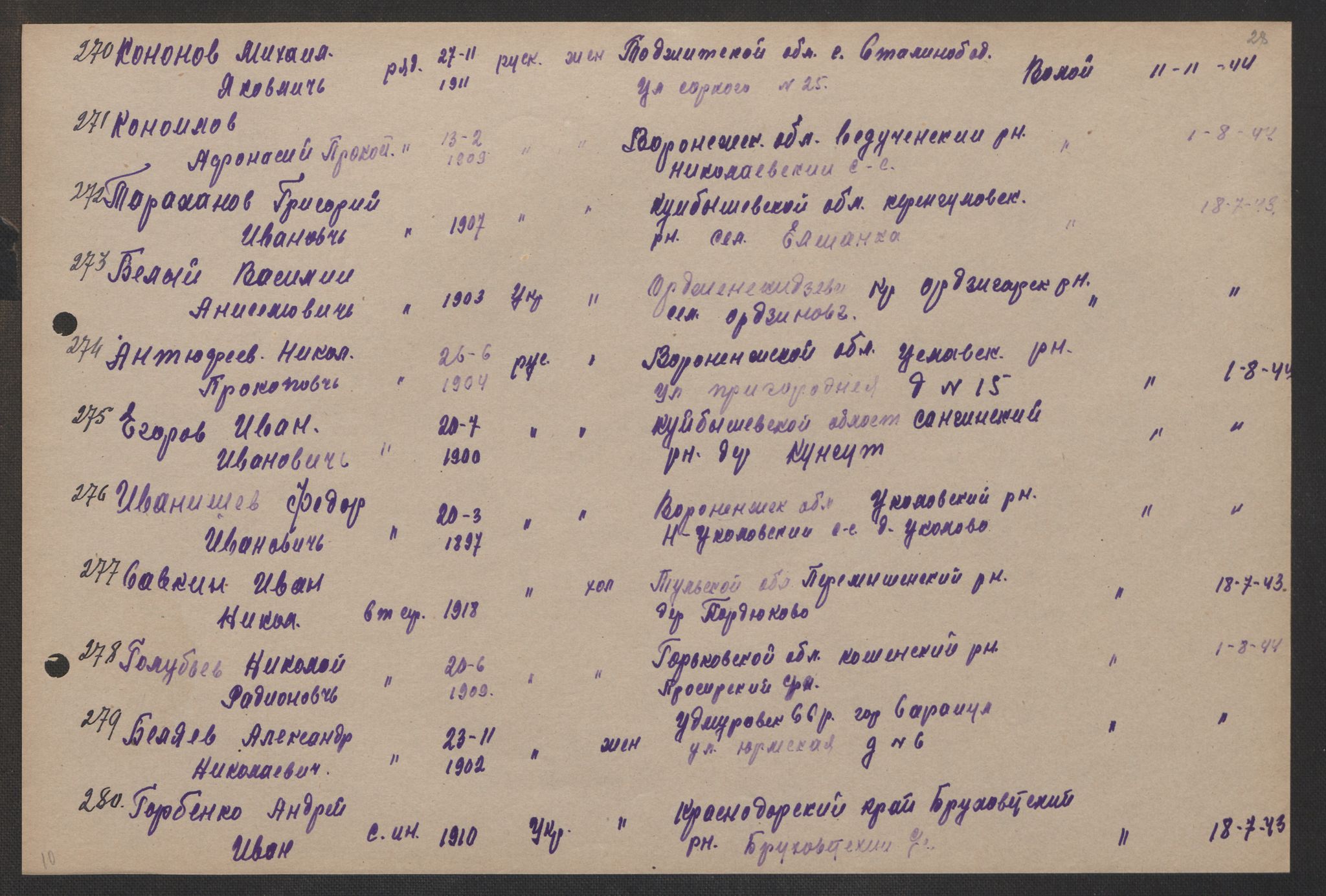 Flyktnings- og fangedirektoratet, Repatrieringskontoret, AV/RA-S-1681/D/Db/L0017: Displaced Persons (DPs) og sivile tyskere, 1945-1948, p. 249