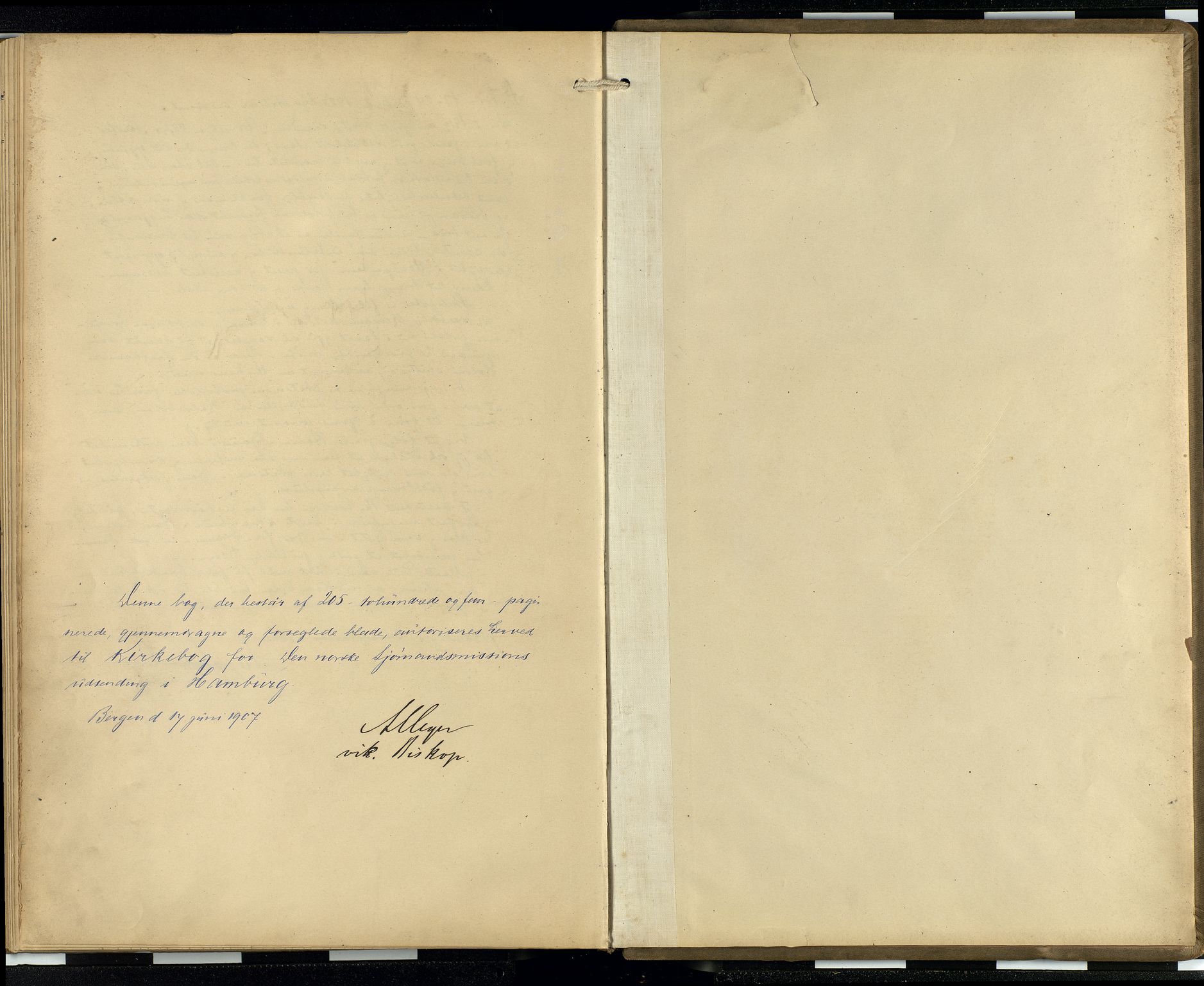 Den norske sjømannsmisjon i utlandet/Hamburg, AV/SAB-SAB/PA-0107/H/Ha/L0001: Parish register (official) no. A 1, 1907-1951