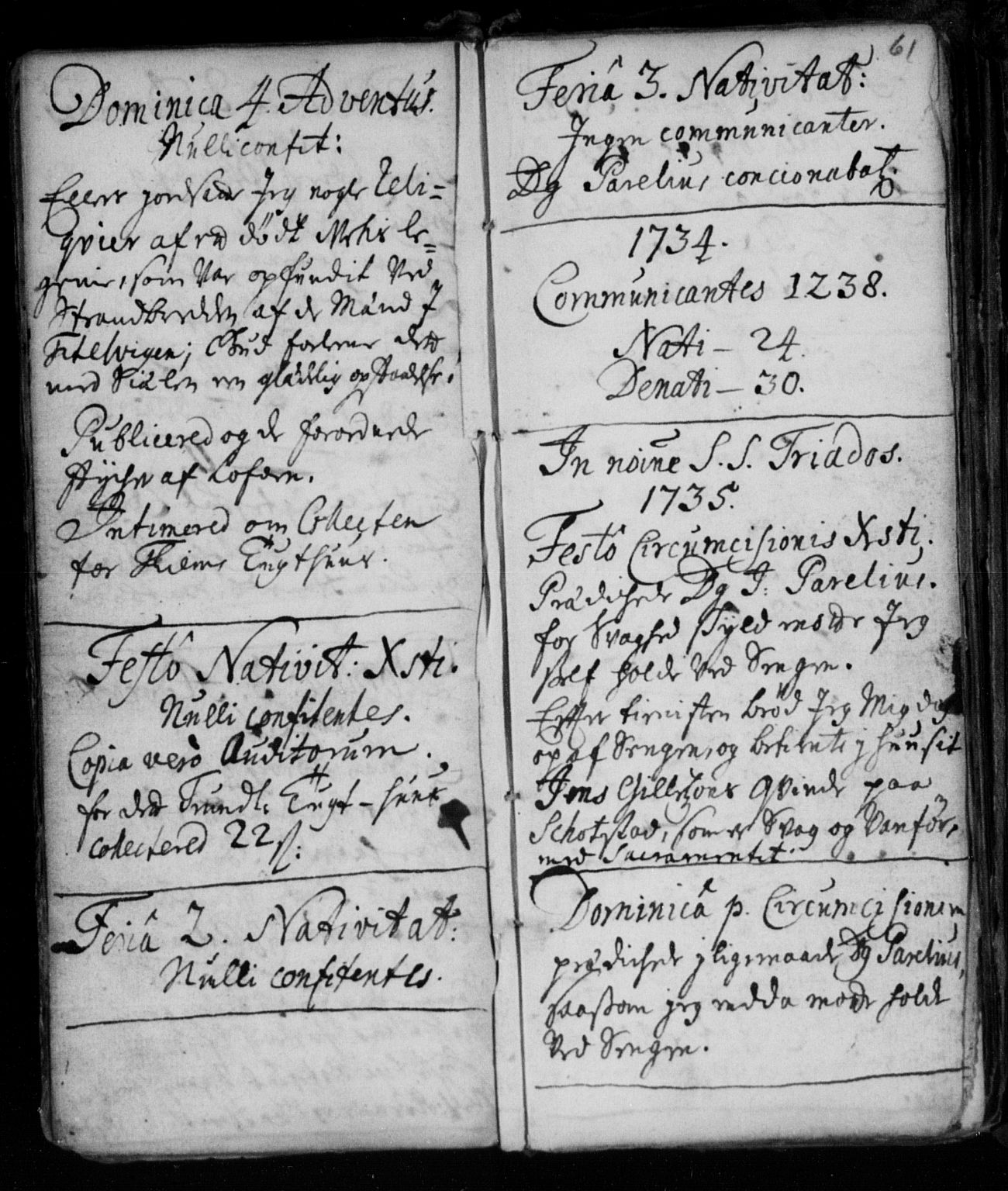 Ministerialprotokoller, klokkerbøker og fødselsregistre - Nordland, AV/SAT-A-1459/859/L0840: Parish register (official) no. 859A00, 1708-1738, p. 61