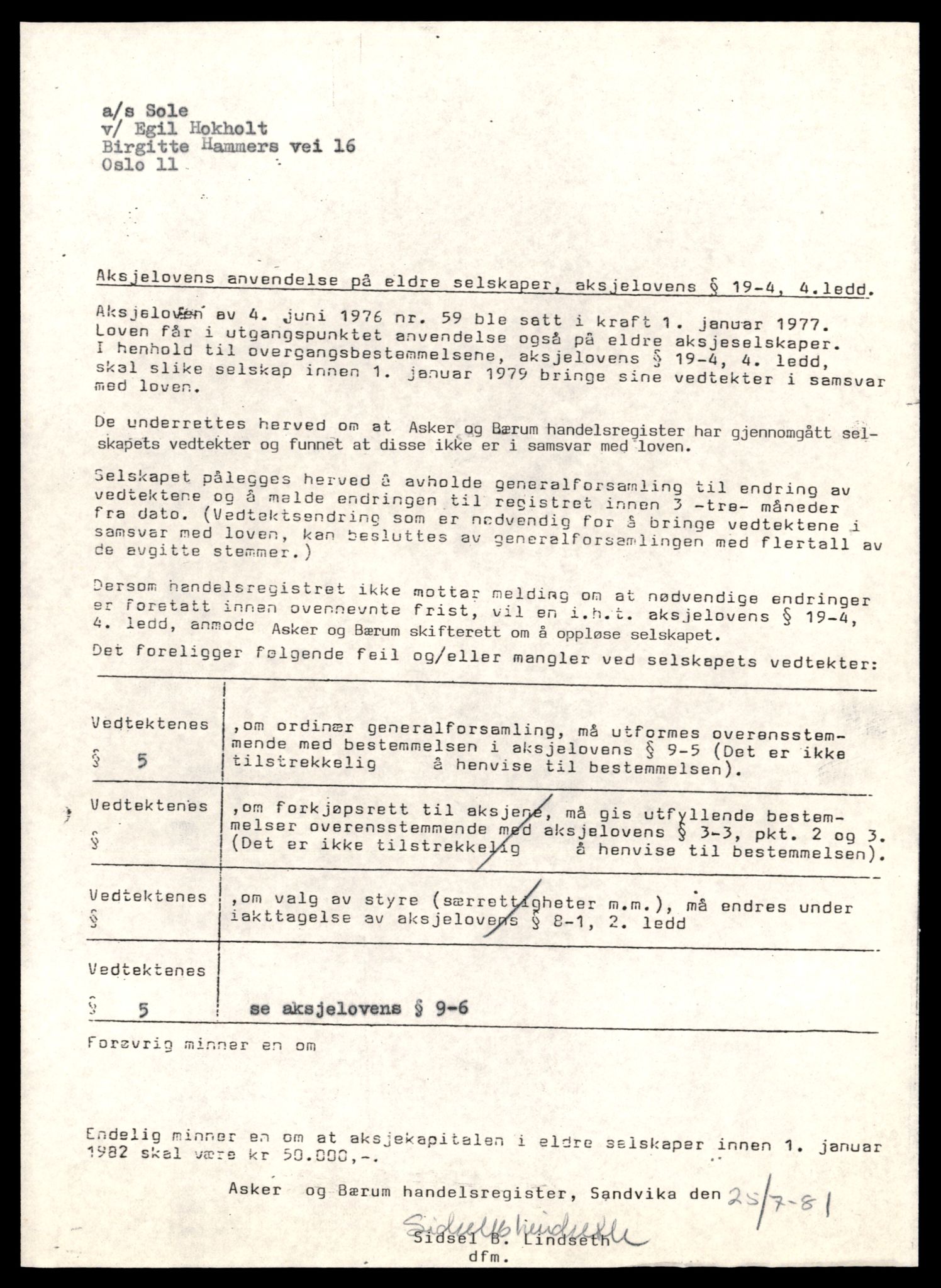 Asker og Bærum tingrett, AV/SAT-A-10379/K/Kb/Kbb/L0143: Aksjeselskap og andelslag i Bærum, Sole - Sp, 1944-1989, p. 1