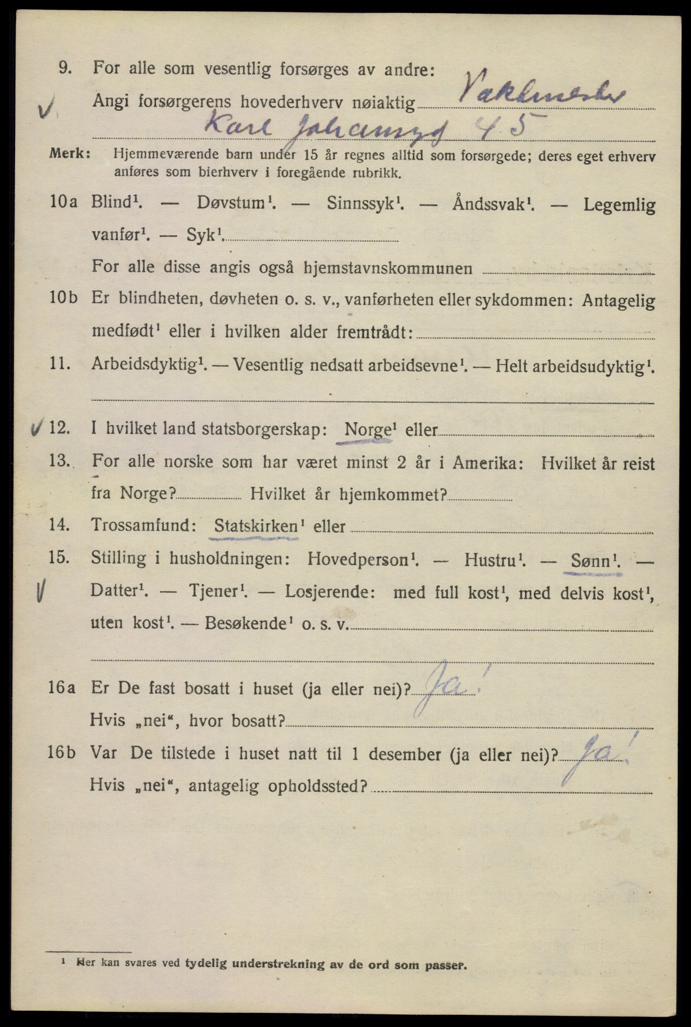 SAO, 1920 census for Kristiania, 1920, p. 328720