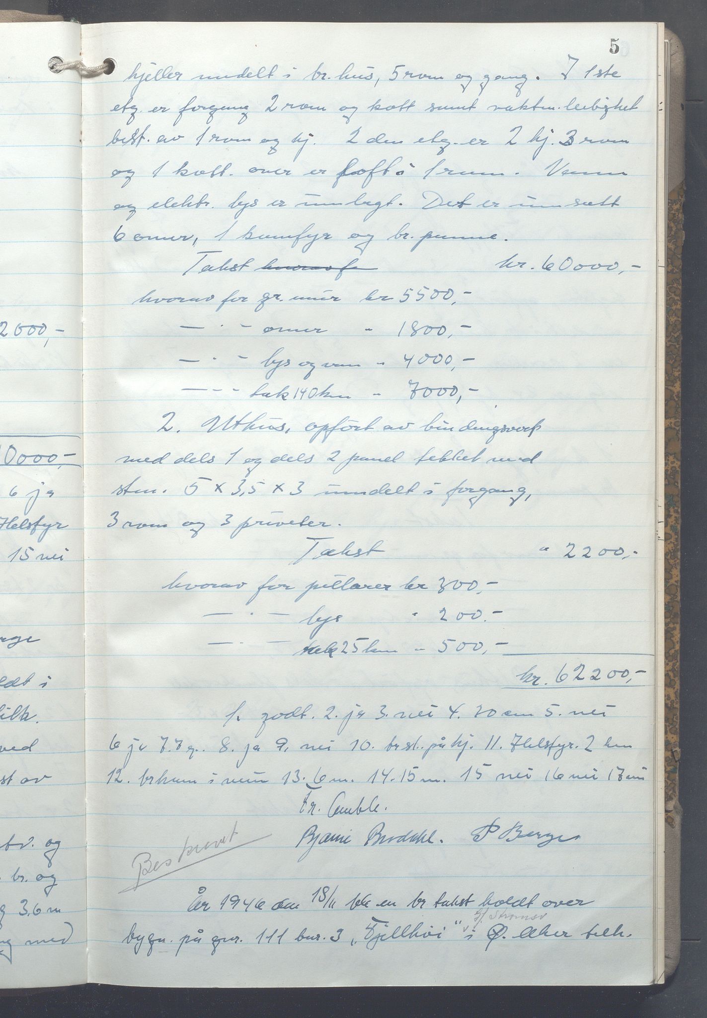 Lensmennene i Aker, OBA/A-10133/F/Fc/L0037: Branntakstprotokoll, 1944-1946, p. 5