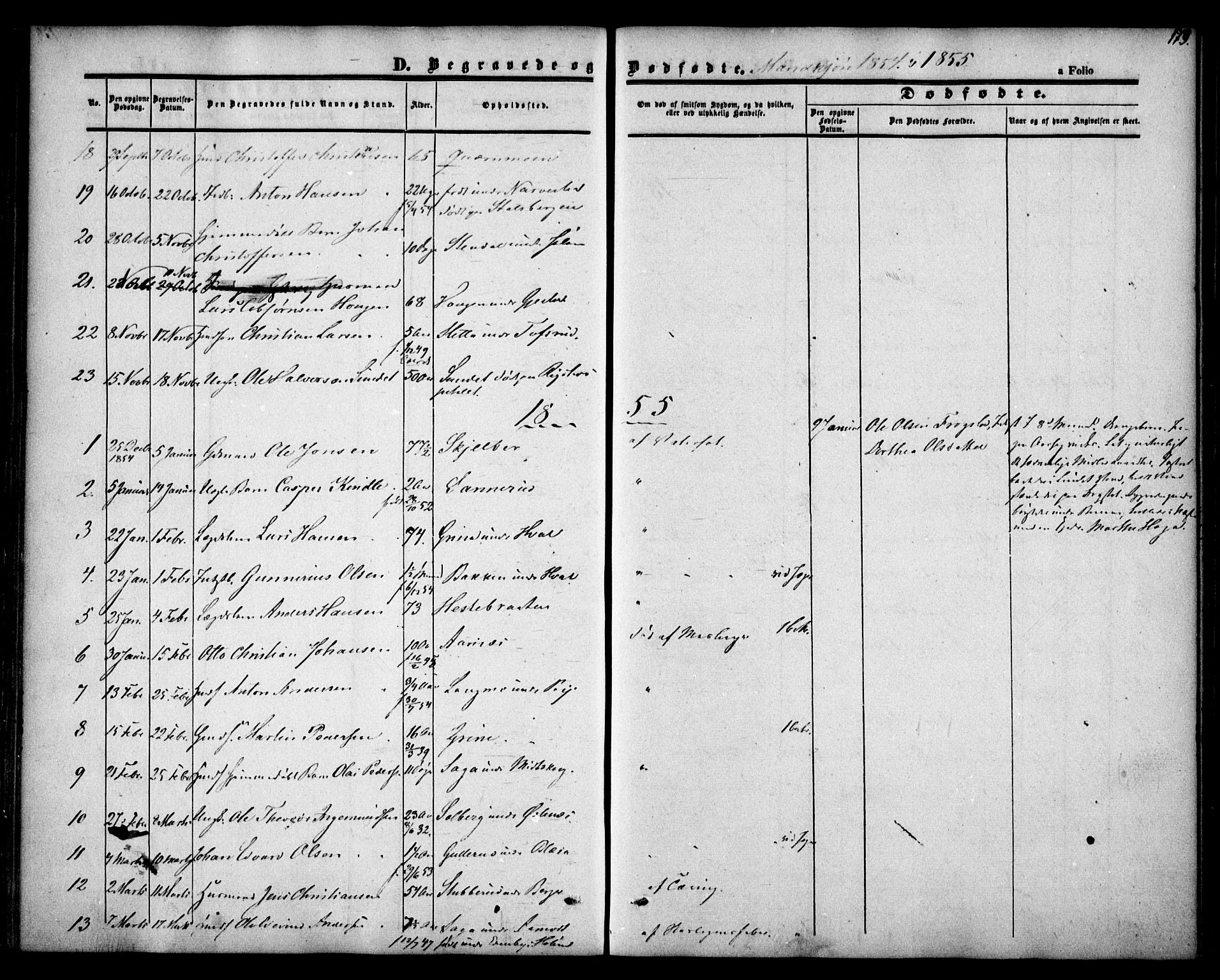 Fet prestekontor Kirkebøker, SAO/A-10370a/F/Fa/L0010: Parish register (official) no. I 10, 1847-1859, p. 179