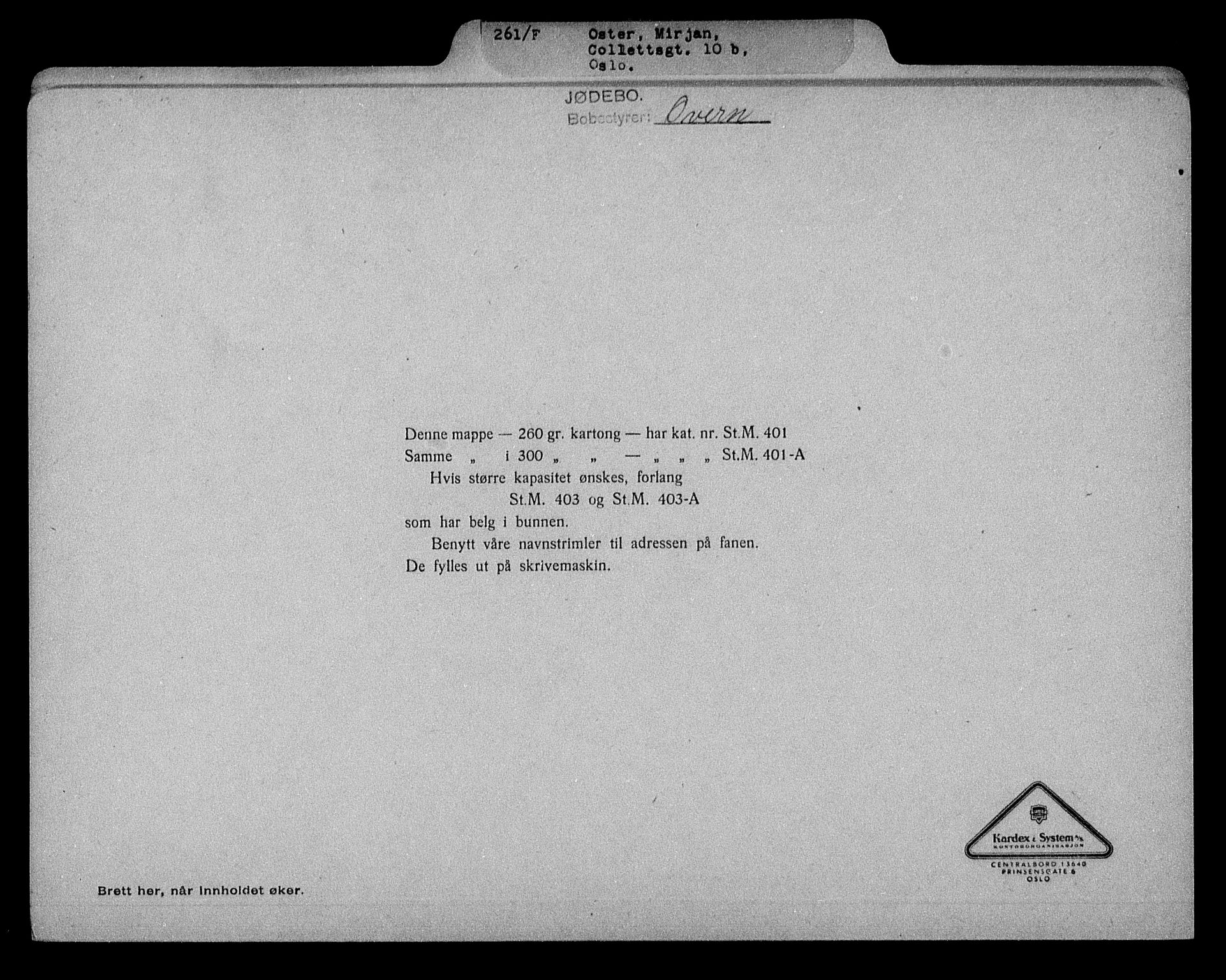Justisdepartementet, Tilbakeføringskontoret for inndratte formuer, AV/RA-S-1564/H/Hc/Hcc/L0968: --, 1945-1947, p. 131