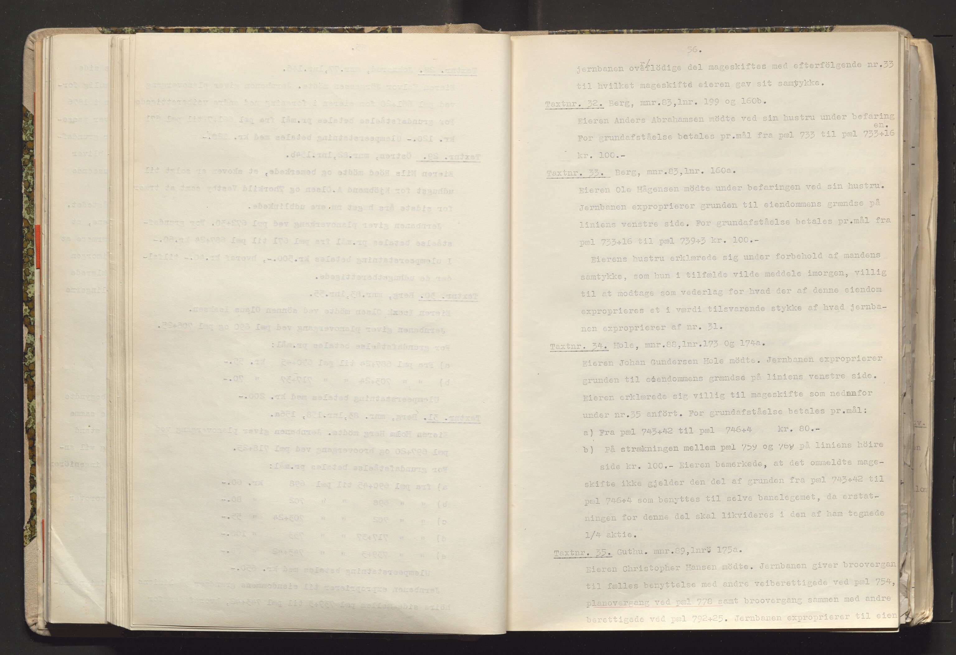 Norges Statsbaner Drammen distrikt (NSB), AV/SAKO-A-30/Y/Yc/L0005: Takster Vestfoldbanen strekningen Drammen-Horten samt Drammen stasjons utvidelse , 1877-1910, p. 56