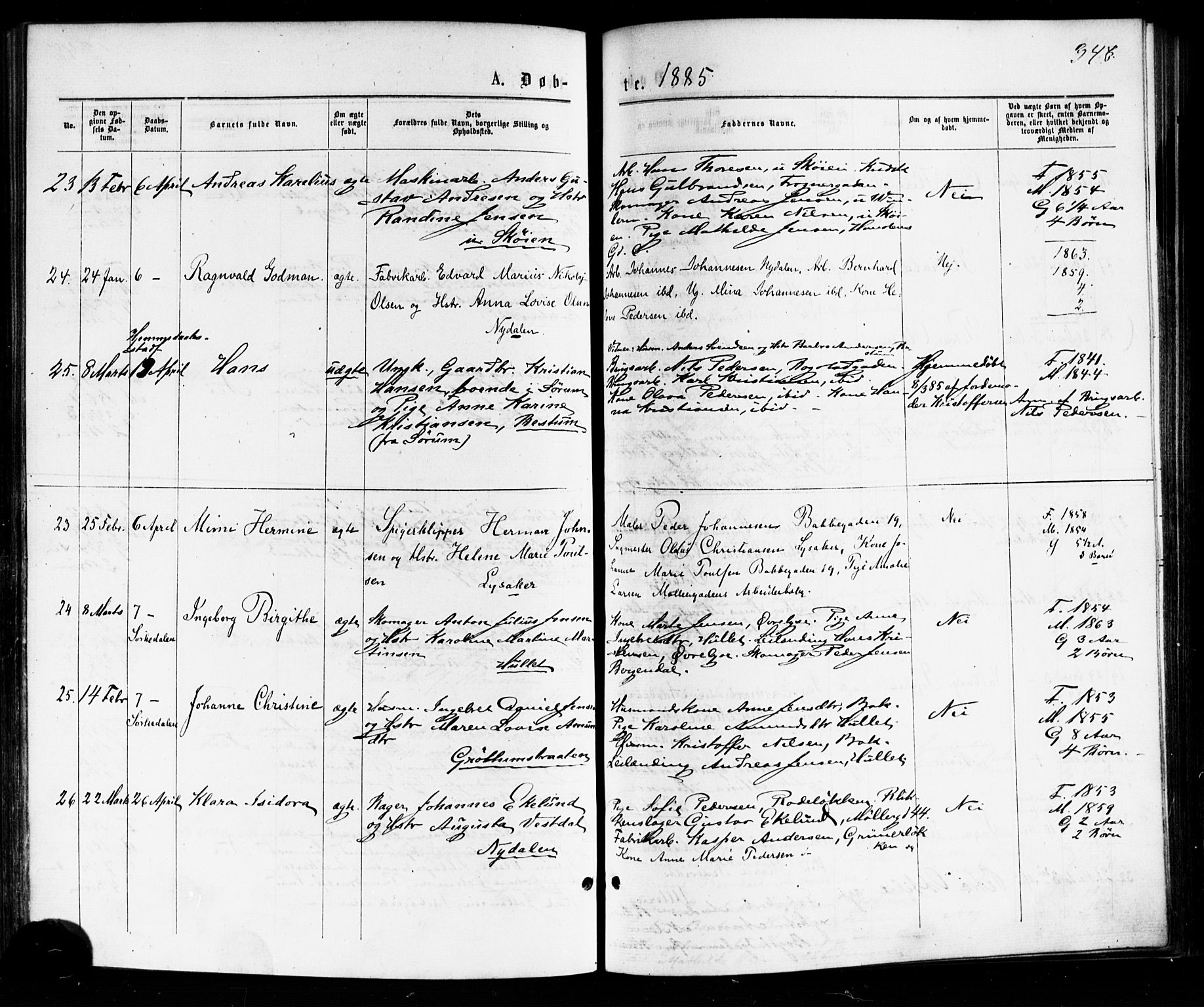 Vestre Aker prestekontor Kirkebøker, SAO/A-10025/F/Fa/L0007: Parish register (official) no. 7, 1875-1886, p. 348