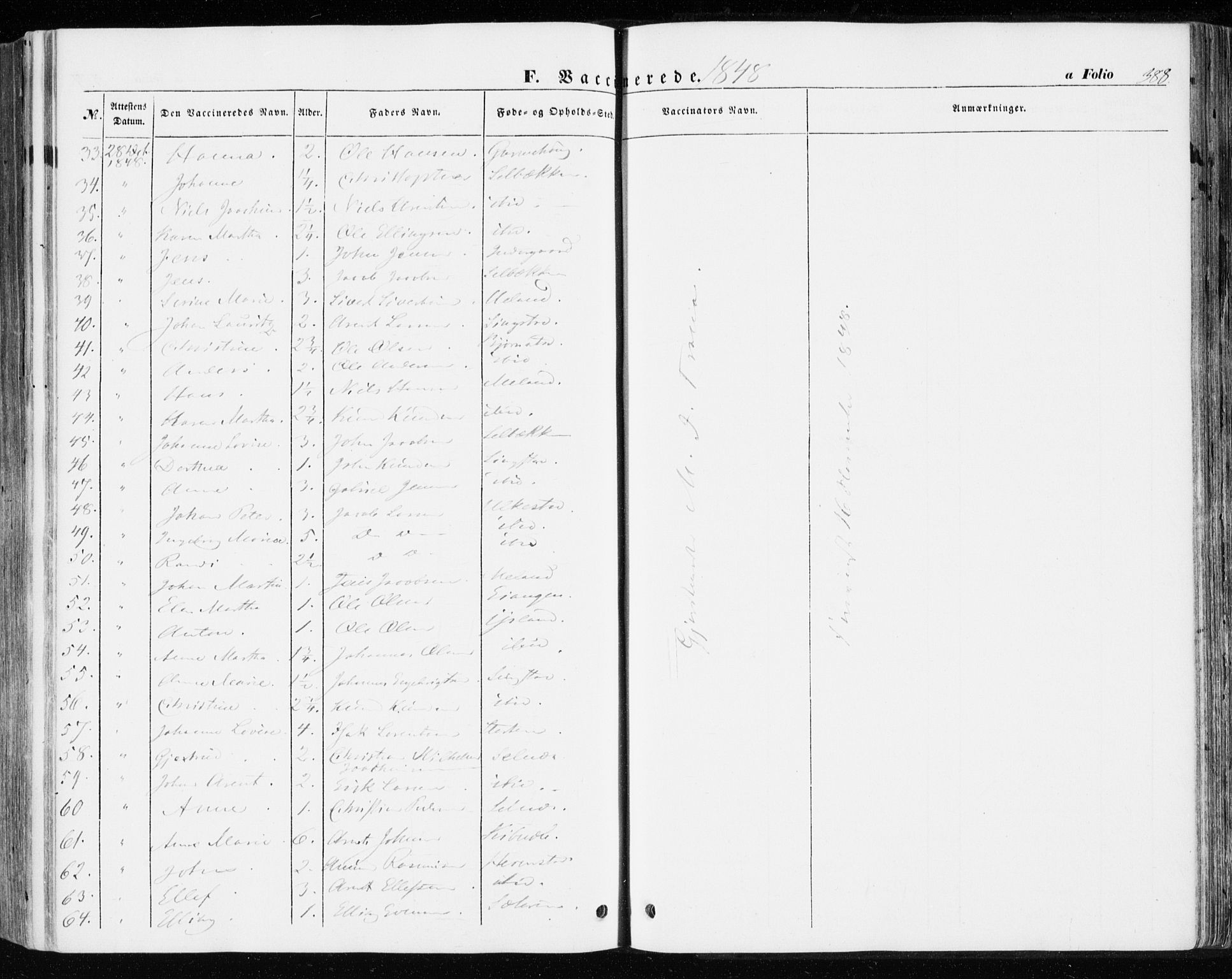 Ministerialprotokoller, klokkerbøker og fødselsregistre - Sør-Trøndelag, AV/SAT-A-1456/646/L0611: Parish register (official) no. 646A09, 1848-1857, p. 388