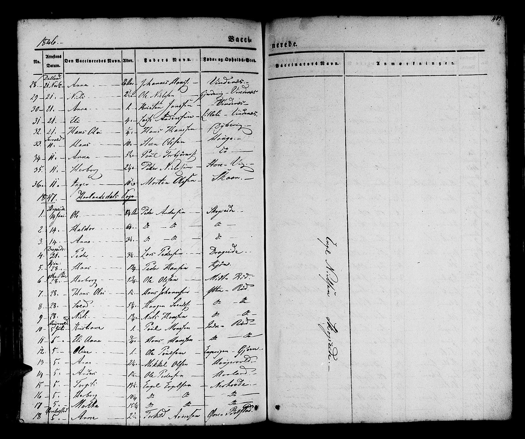 Os sokneprestembete, SAB/A-99929: Parish register (official) no. A 15, 1839-1851, p. 405