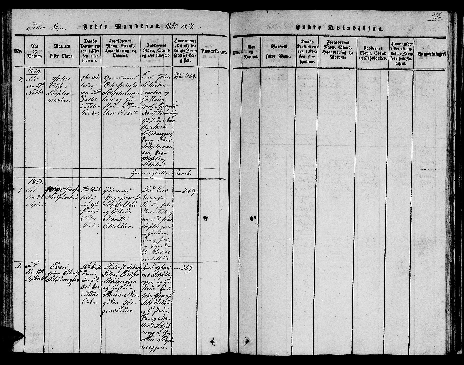 Ministerialprotokoller, klokkerbøker og fødselsregistre - Sør-Trøndelag, SAT/A-1456/621/L0458: Parish register (copy) no. 621C01, 1816-1865, p. 83