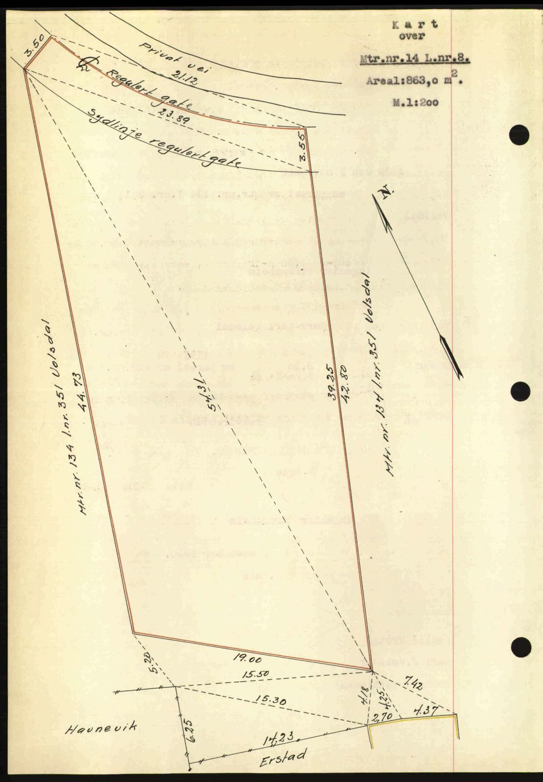 Ålesund byfogd, AV/SAT-A-4384: Mortgage book no. 34 I, 1936-1938, Diary no: : 696/1936