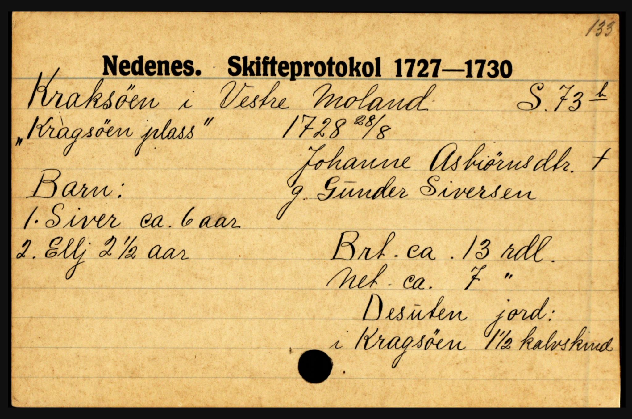 Nedenes sorenskriveri før 1824, AV/SAK-1221-0007/H, p. 15893