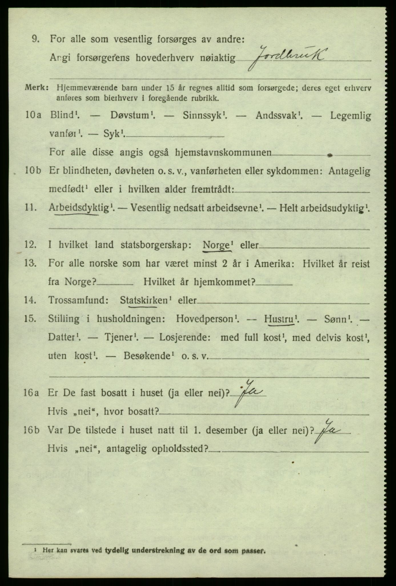 SAB, 1920 census for Masfjorden, 1920, p. 2632