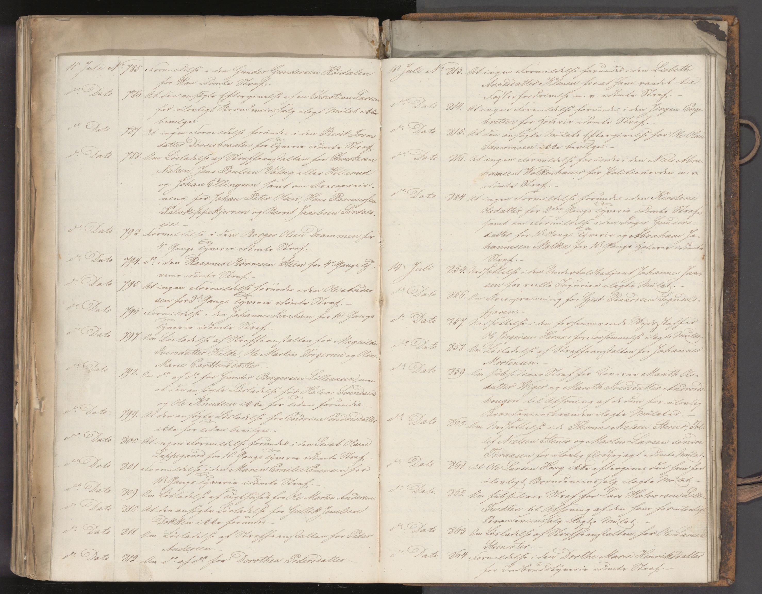 Statsrådssekretariatet, AV/RA-S-1001/A/Ab/L0054: Kgl. res. nr. 764-1554, 2. halvår, 1841