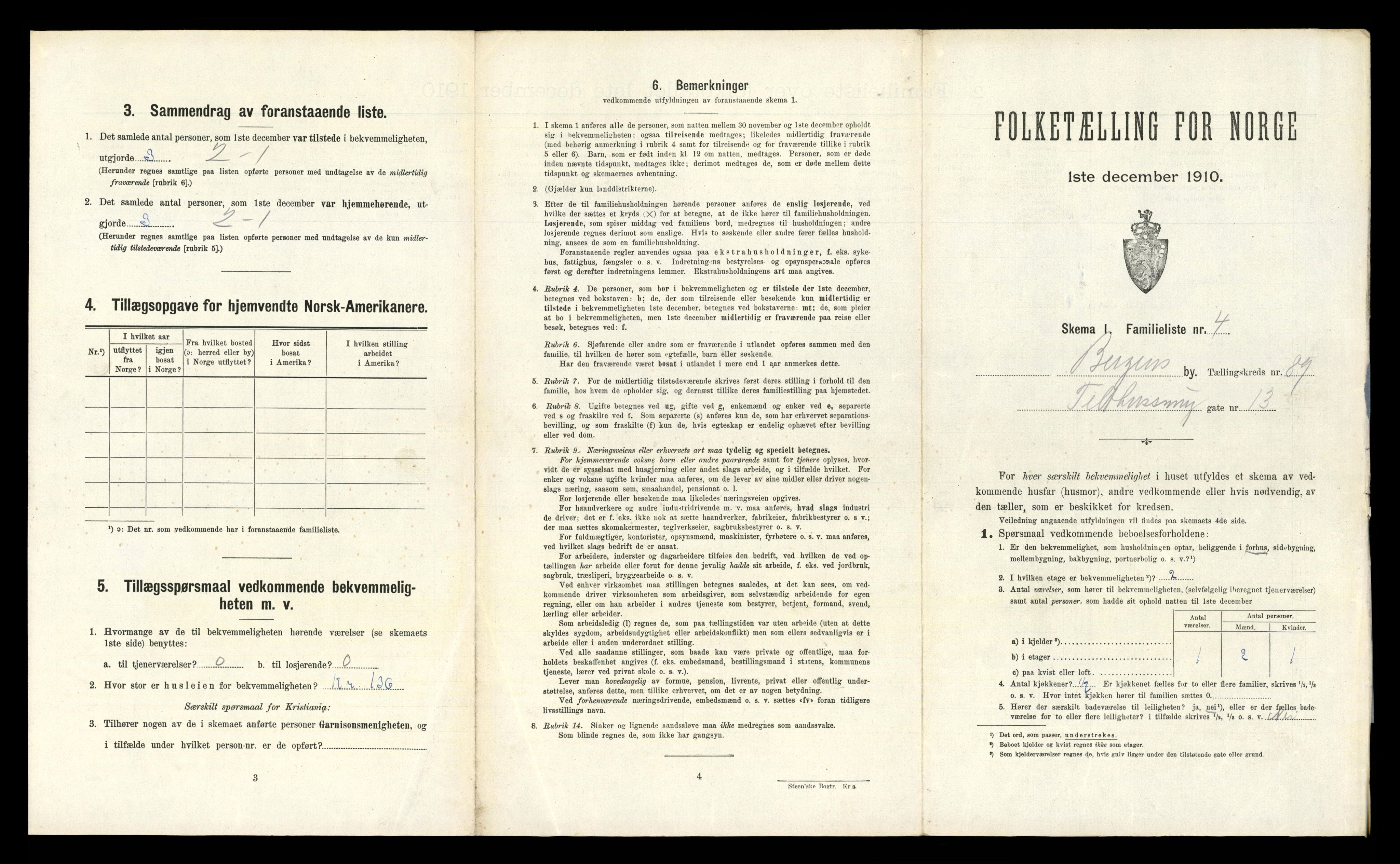 RA, 1910 census for Bergen, 1910, p. 31571