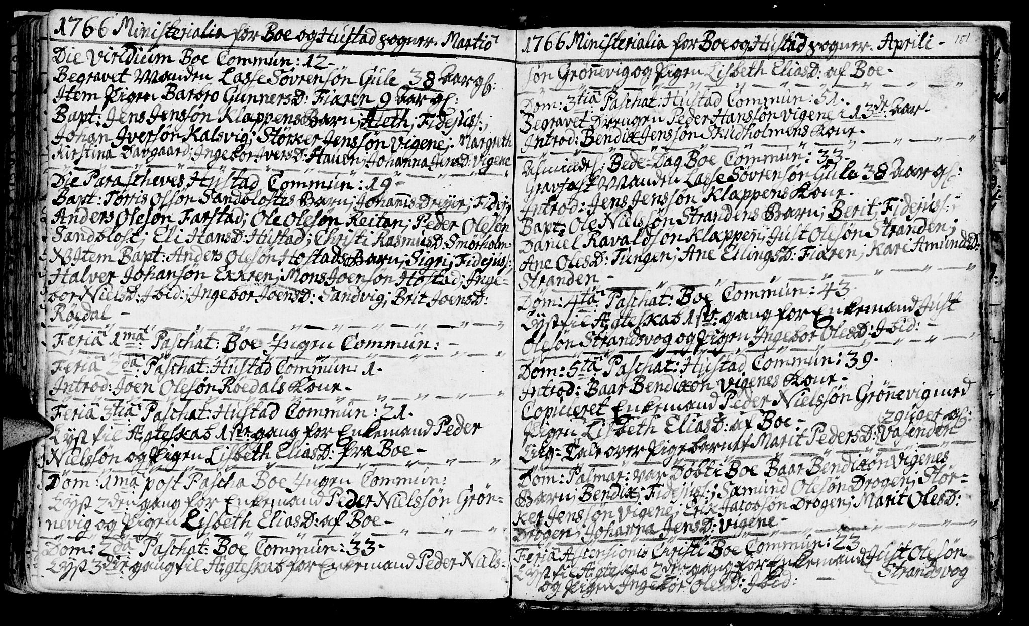 Ministerialprotokoller, klokkerbøker og fødselsregistre - Møre og Romsdal, AV/SAT-A-1454/566/L0760: Parish register (official) no. 566A01, 1739-1766, p. 151