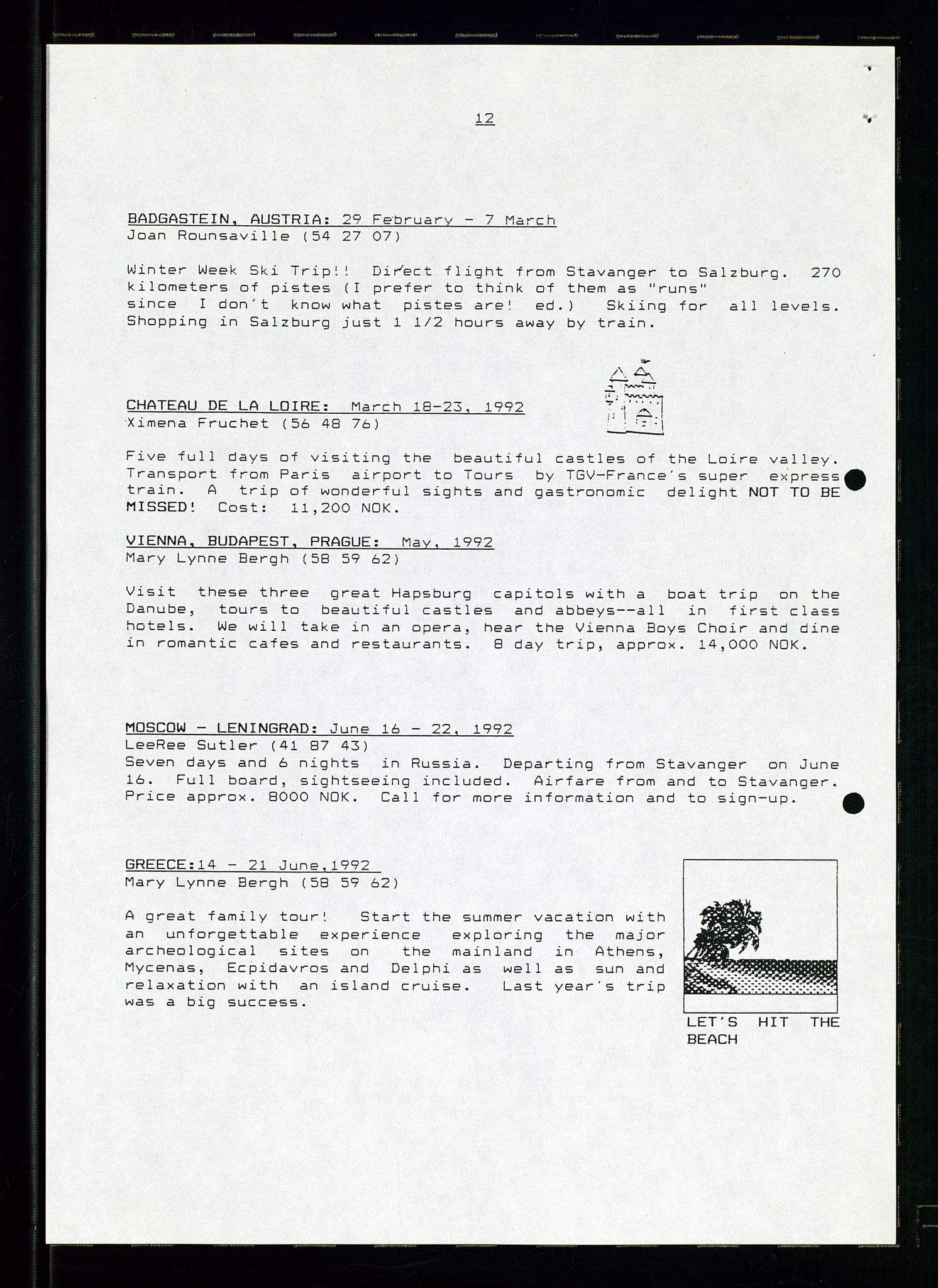 PA 1547 - Petroleum Wives Club, AV/SAST-A-101974/X/Xa/L0003: Newsletter, 1988-1994