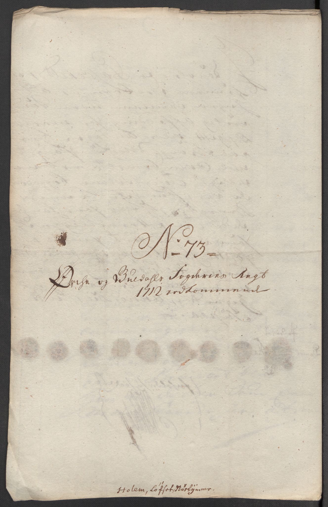 Rentekammeret inntil 1814, Reviderte regnskaper, Fogderegnskap, RA/EA-4092/R60/L3963: Fogderegnskap Orkdal og Gauldal, 1712, p. 505