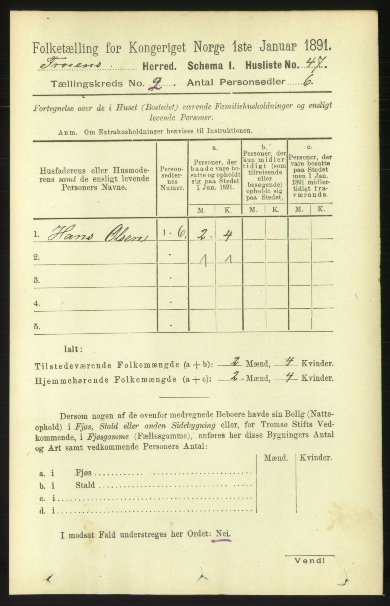 RA, 1891 census for 1619 Frøya, 1891, p. 936