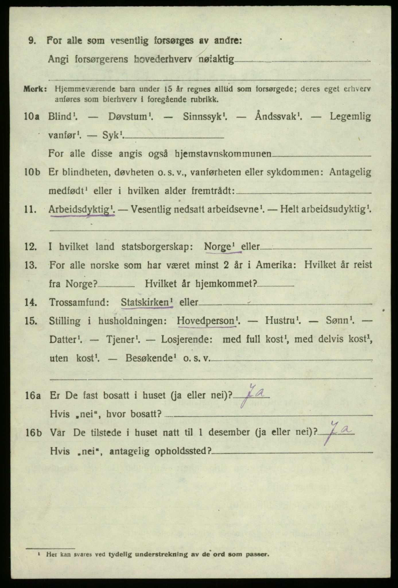 SAB, 1920 census for Modalen, 1920, p. 525