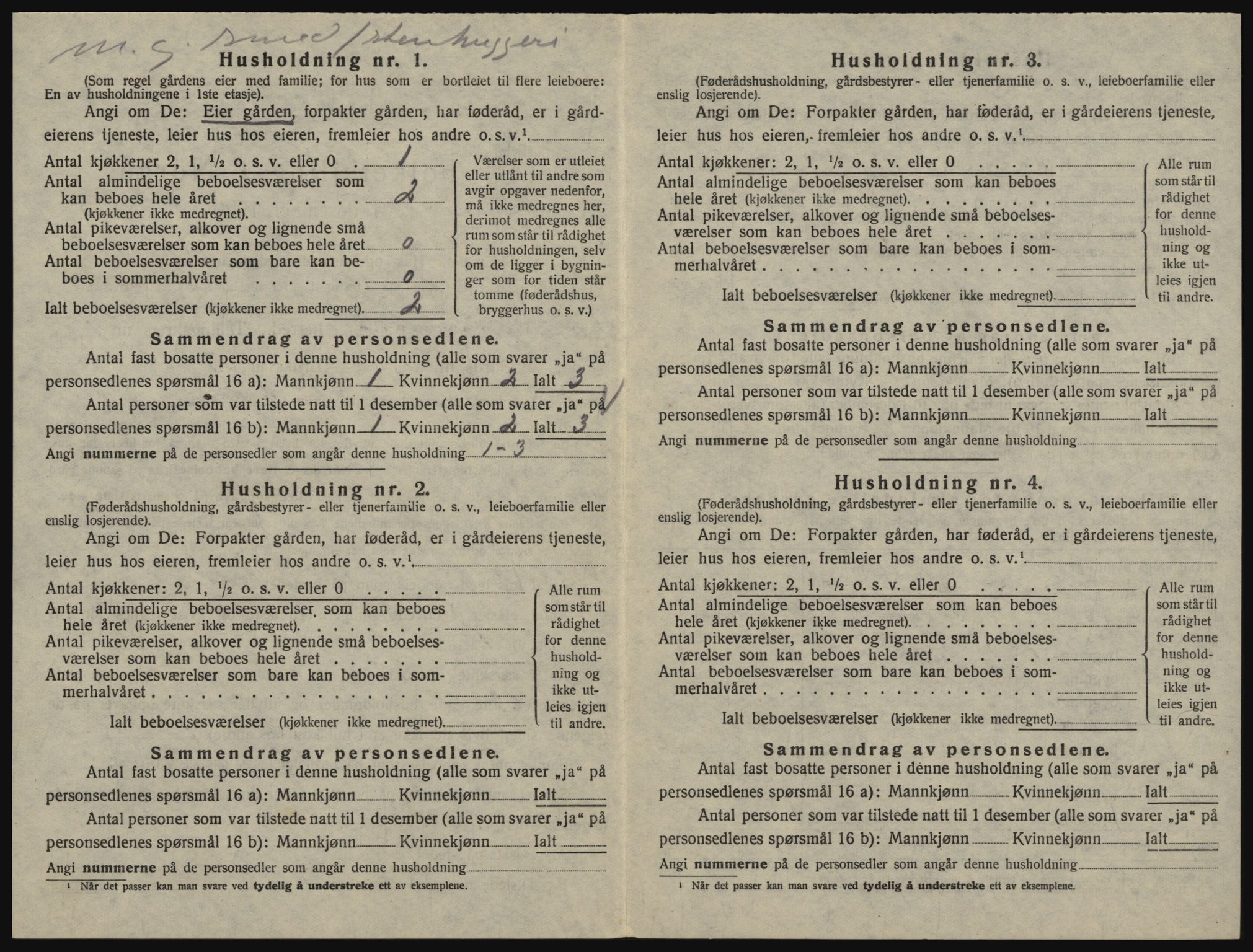 SAO, 1920 census for Glemmen, 1920, p. 2812