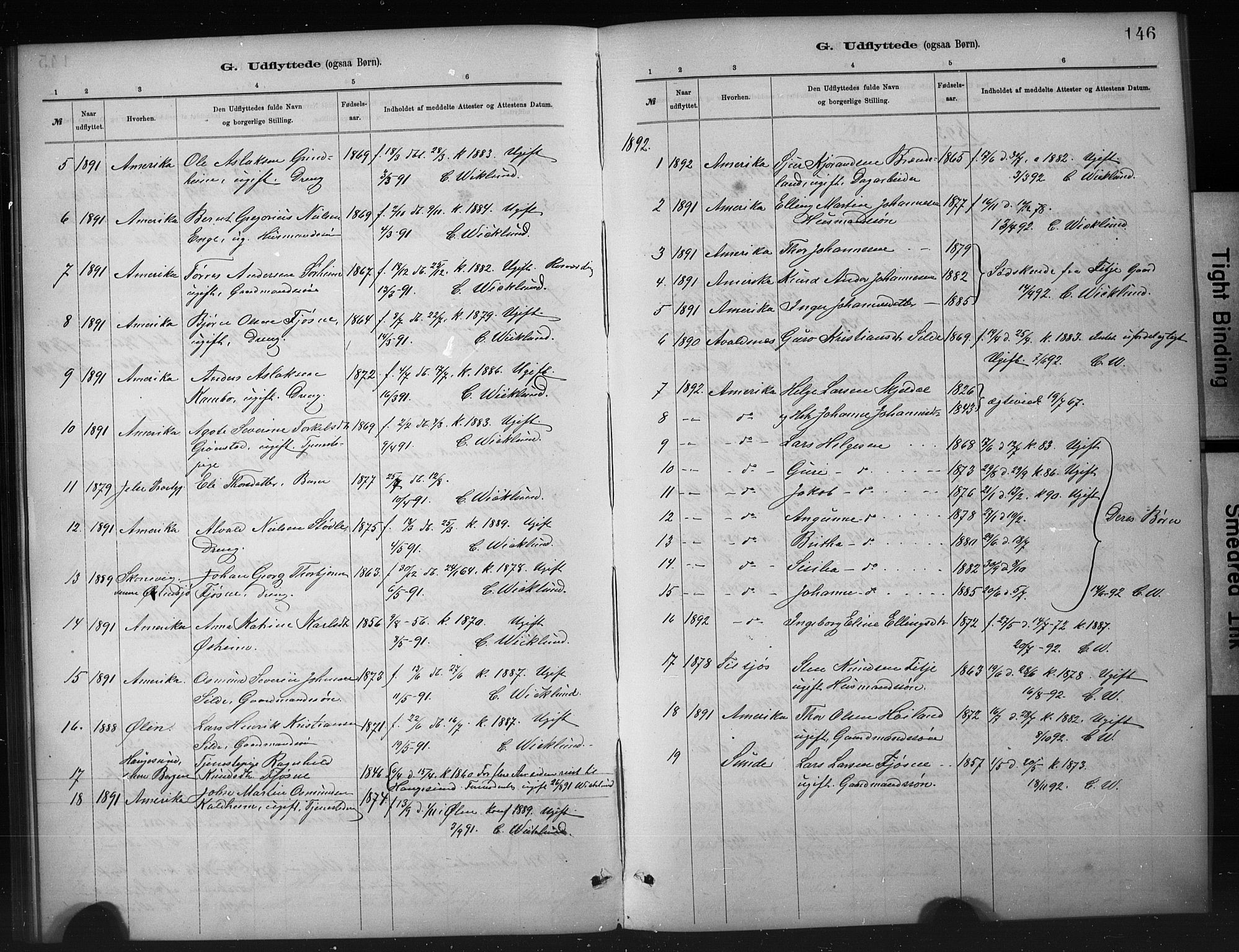 Etne sokneprestembete, SAB/A-75001/H/Hab: Parish register (copy) no. A 5, 1879-1896, p. 146