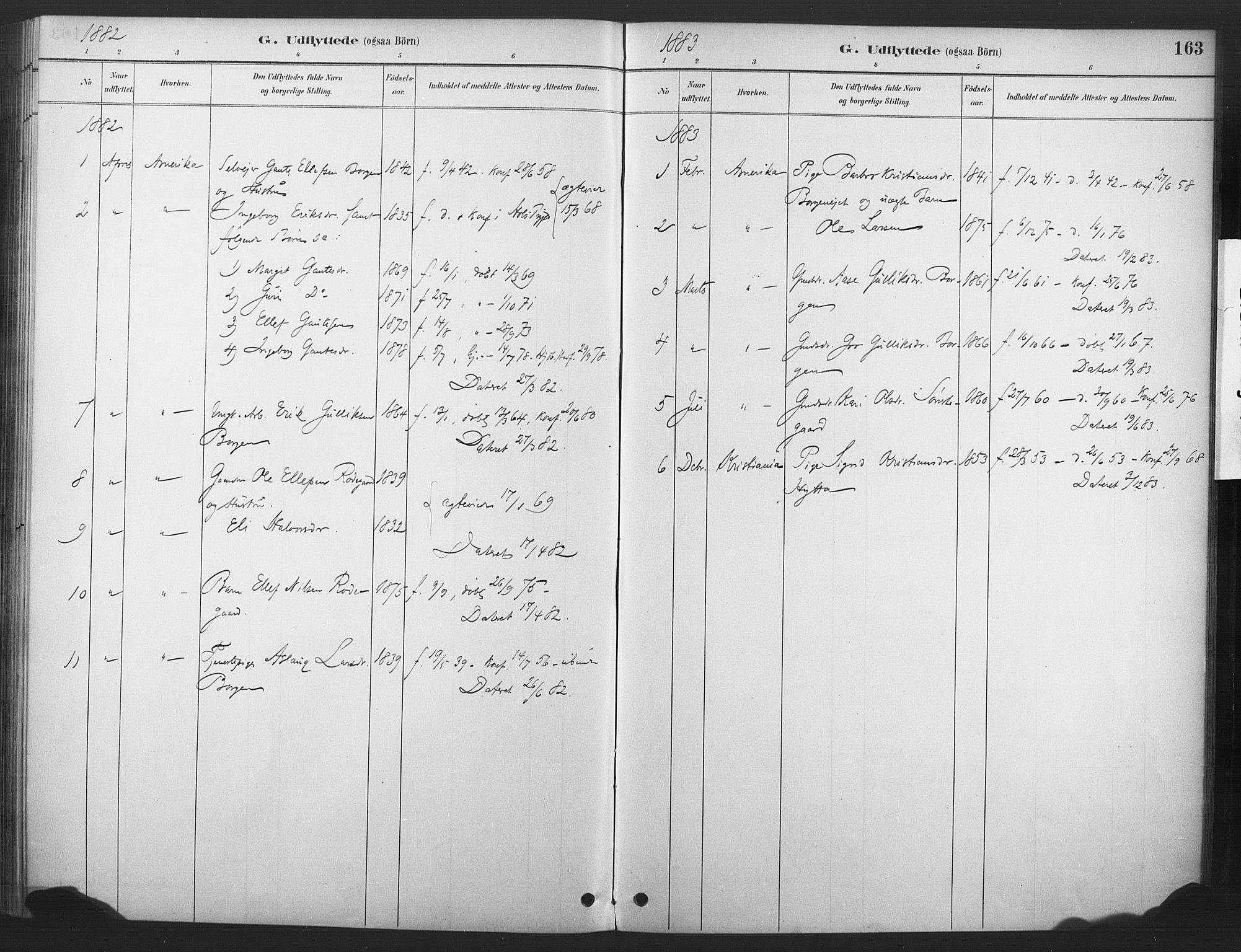 Nore kirkebøker, SAKO/A-238/F/Fd/L0001: Parish register (official) no. IV 1, 1878-1918, p. 163