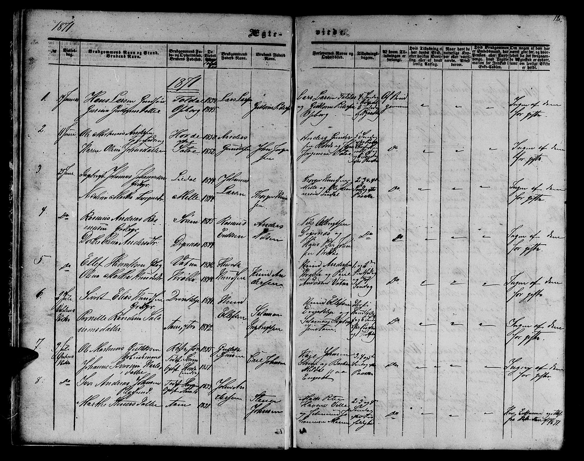 Ministerialprotokoller, klokkerbøker og fødselsregistre - Møre og Romsdal, AV/SAT-A-1454/513/L0188: Parish register (copy) no. 513C02, 1865-1882, p. 12