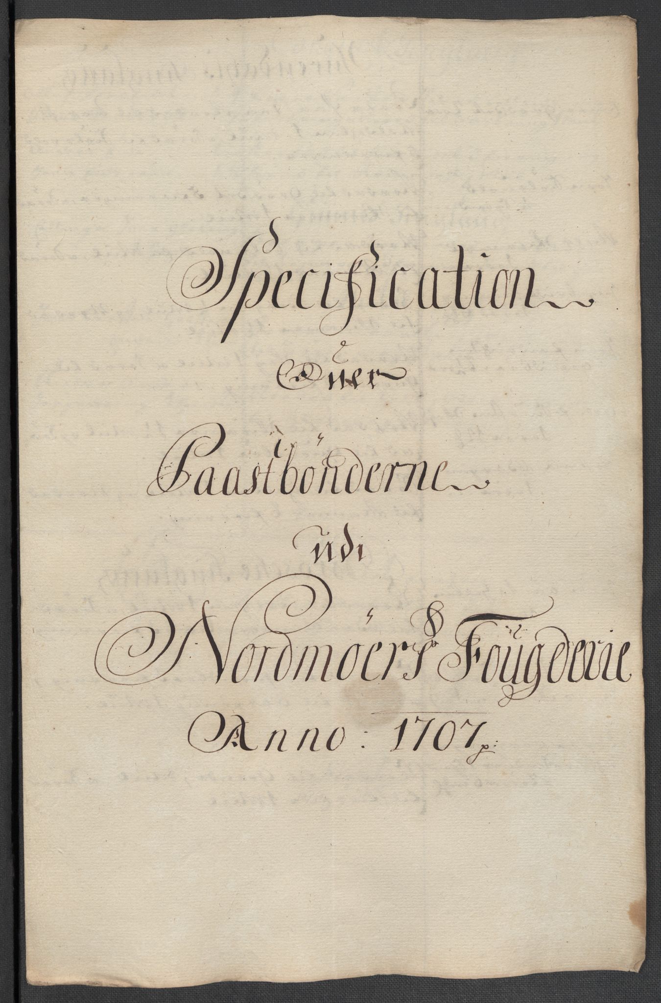 Rentekammeret inntil 1814, Reviderte regnskaper, Fogderegnskap, AV/RA-EA-4092/R56/L3742: Fogderegnskap Nordmøre, 1706-1707, p. 284