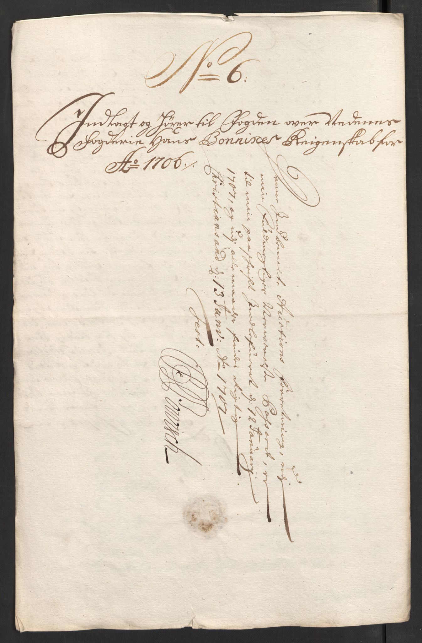 Rentekammeret inntil 1814, Reviderte regnskaper, Fogderegnskap, AV/RA-EA-4092/R39/L2318: Fogderegnskap Nedenes, 1706-1709, p. 40