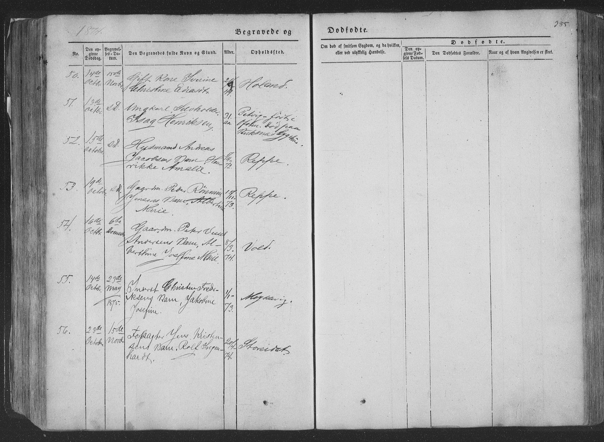 Ministerialprotokoller, klokkerbøker og fødselsregistre - Nordland, AV/SAT-A-1459/881/L1165: Parish register (copy) no. 881C02, 1854-1876, p. 385