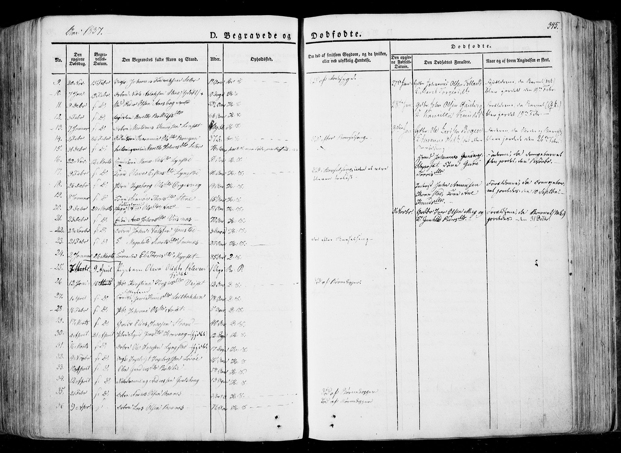 Ministerialprotokoller, klokkerbøker og fødselsregistre - Møre og Romsdal, SAT/A-1454/568/L0803: Parish register (official) no. 568A10, 1830-1853, p. 345