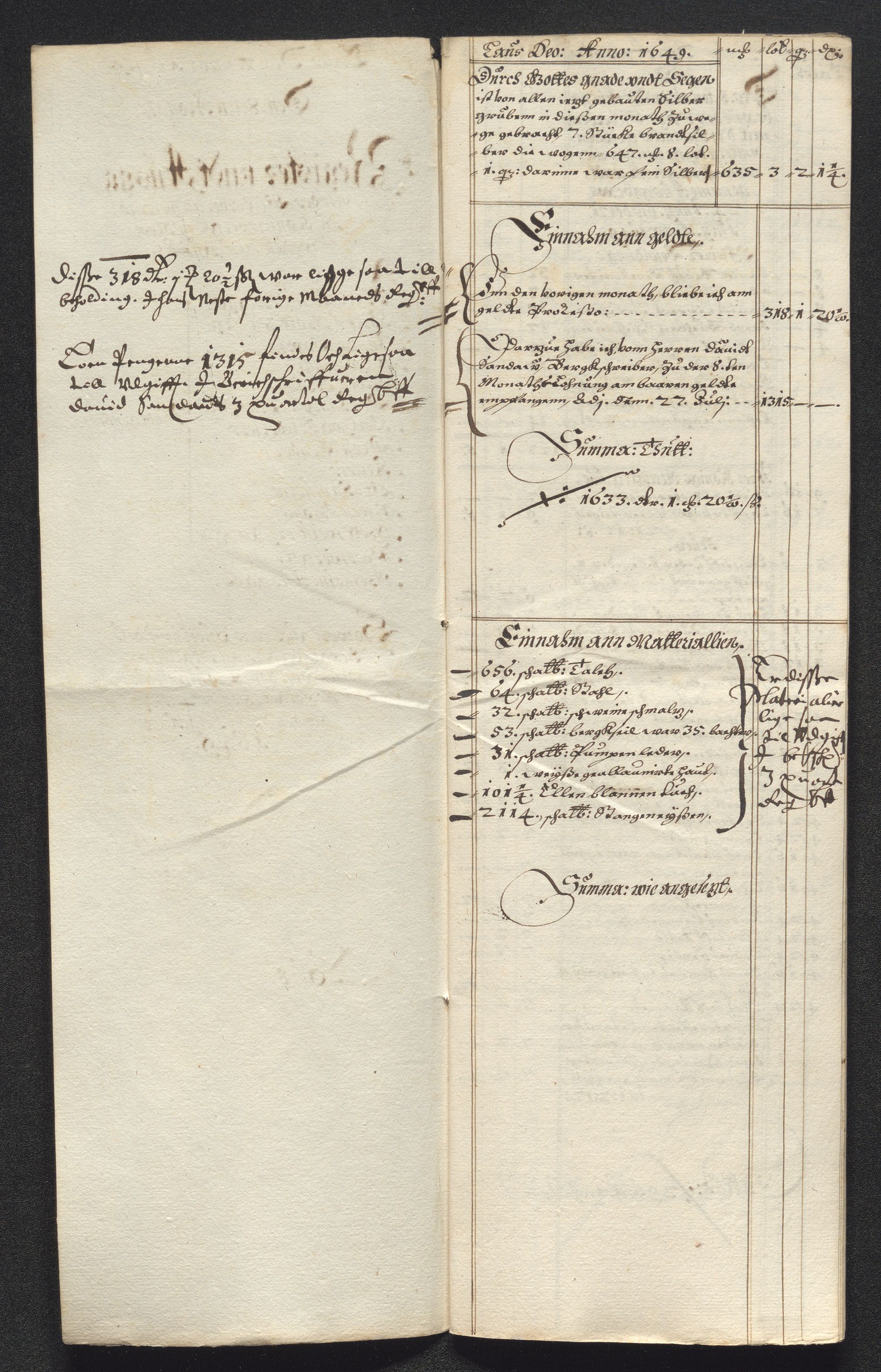 Kongsberg Sølvverk 1623-1816, AV/SAKO-EA-3135/001/D/Dc/Dcd/L0023: Utgiftsregnskap for gruver m.m., 1649, p. 500