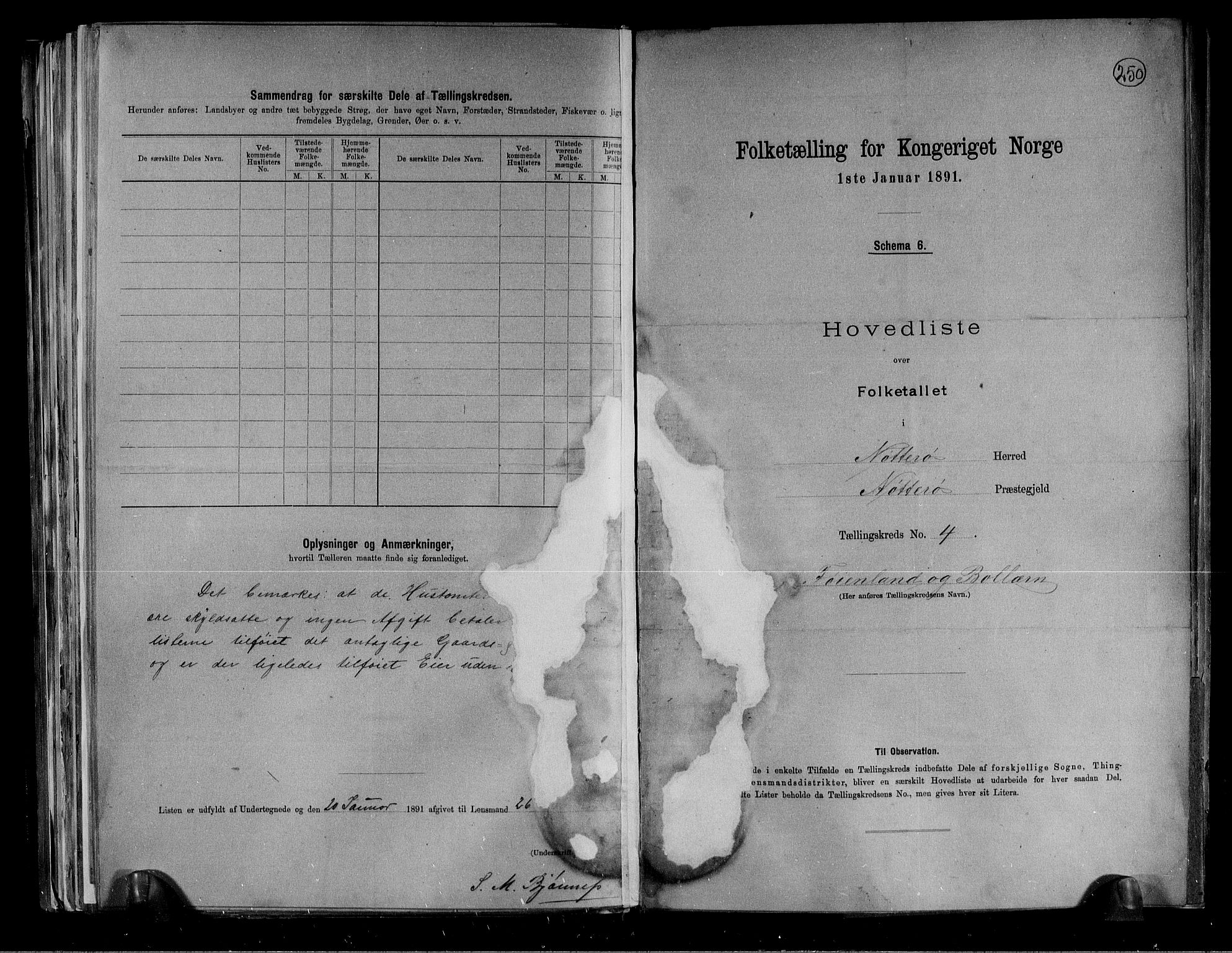 RA, 1891 census for 0722 Nøtterøy, 1891, p. 10