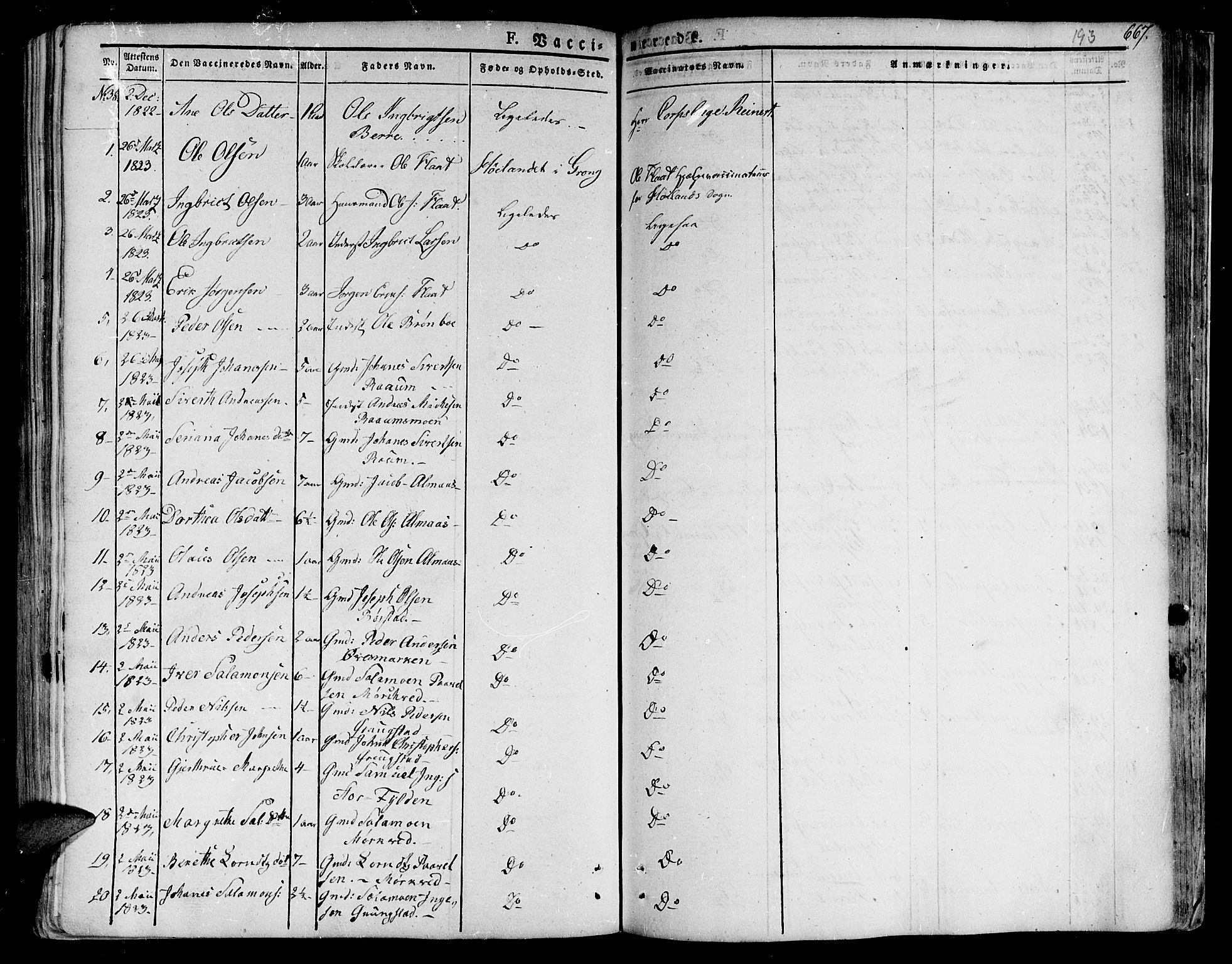 Ministerialprotokoller, klokkerbøker og fødselsregistre - Nord-Trøndelag, AV/SAT-A-1458/758/L0510: Parish register (official) no. 758A01 /1, 1821-1841, p. 193