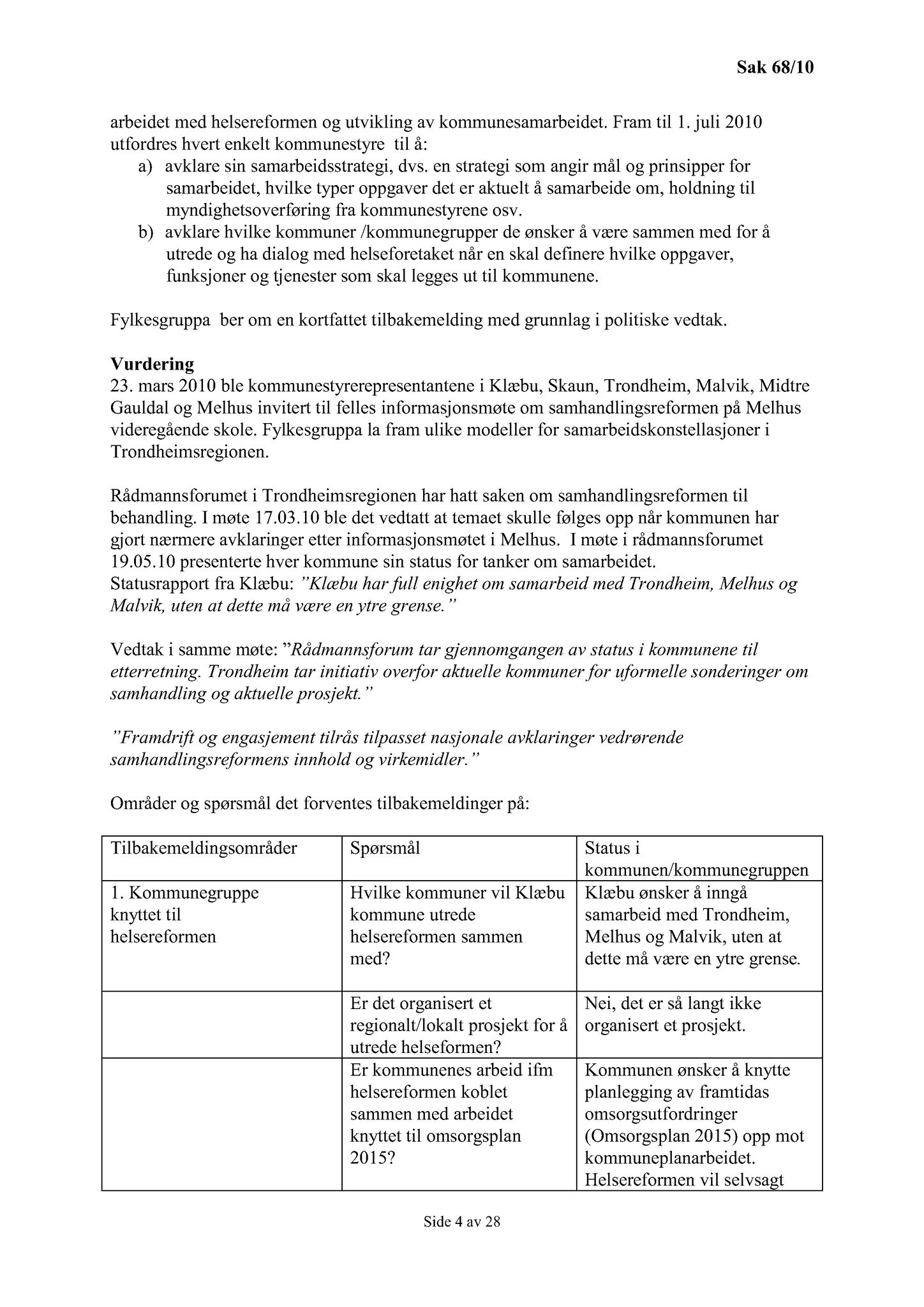 Klæbu Kommune, TRKO/KK/02-FS/L003: Formannsskapet - Møtedokumenter, 2010, p. 1513