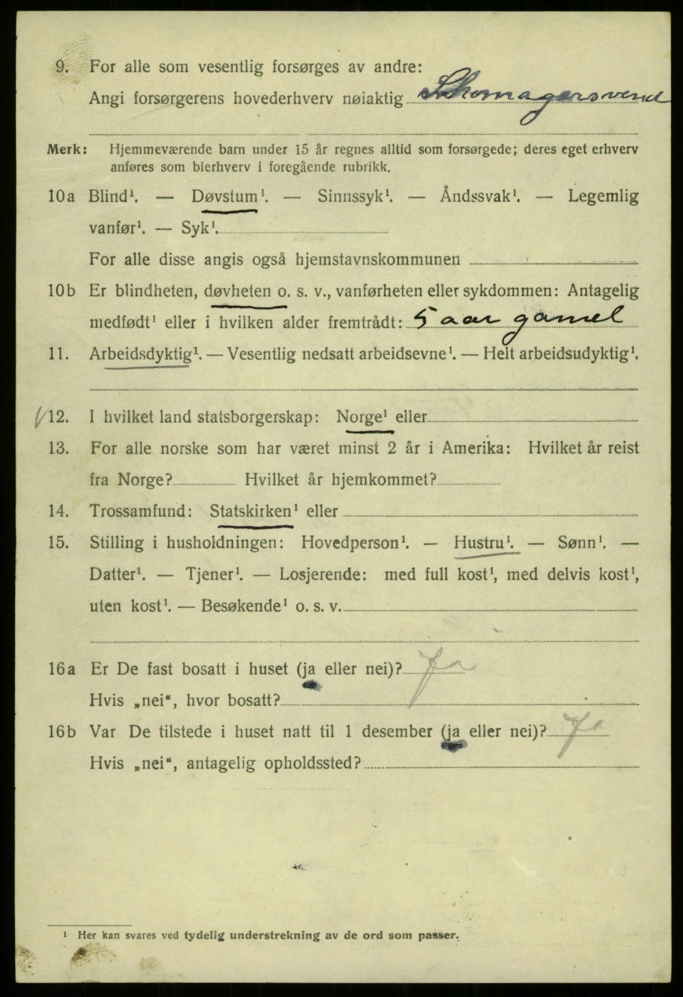 SAB, 1920 census for Bergen, 1920, p. 102753