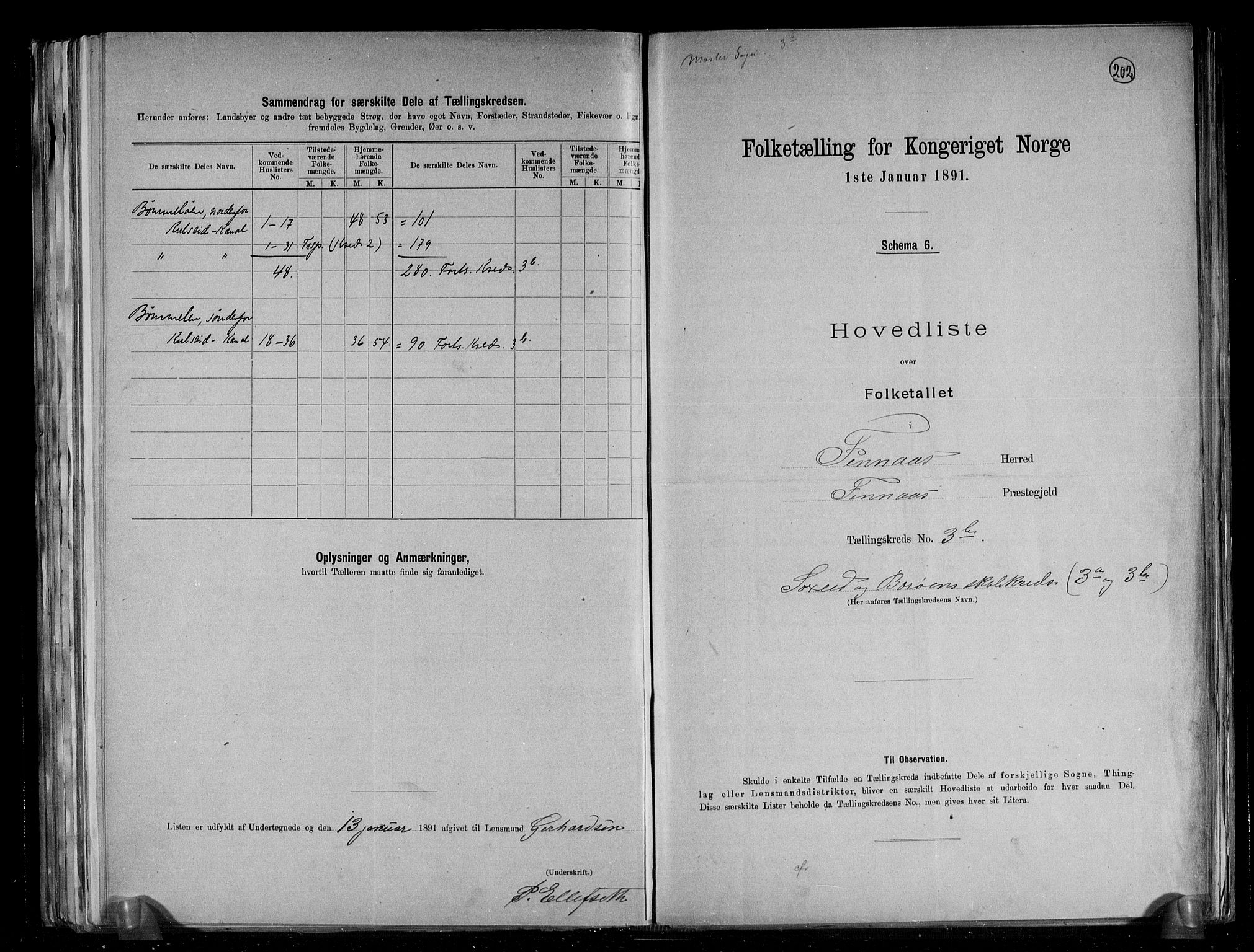 RA, 1891 census for 1218 Finnås, 1891, p. 10