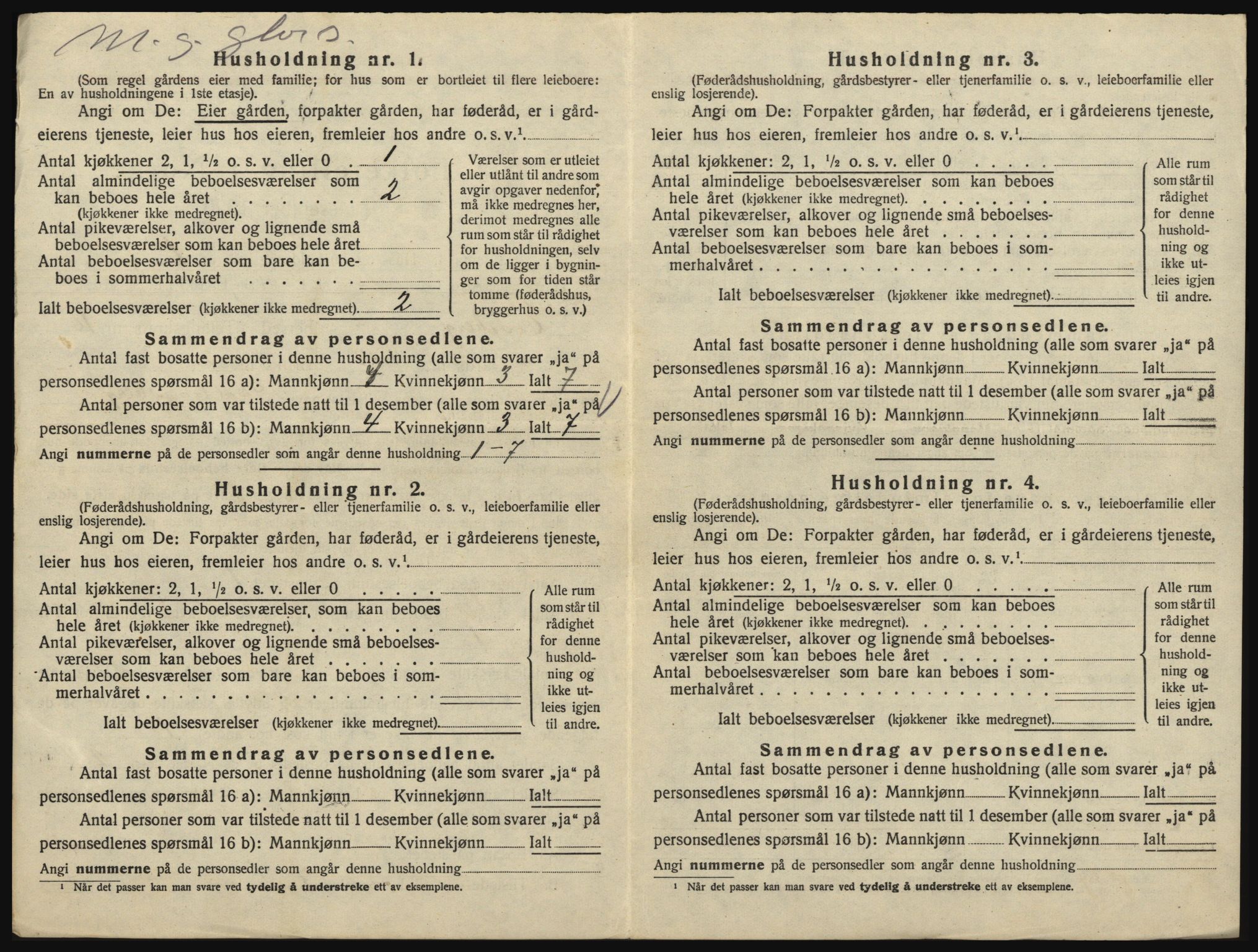 SAO, 1920 census for Eidsberg, 1920, p. 1764