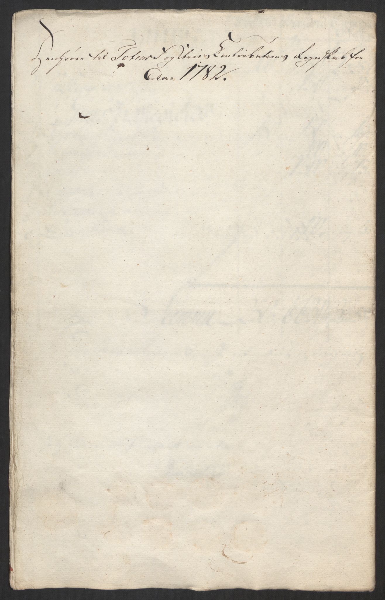Rentekammeret inntil 1814, Reviderte regnskaper, Fogderegnskap, RA/EA-4092/R19/L1369: Fogderegnskap Toten, Hadeland og Vardal, 1782, p. 91