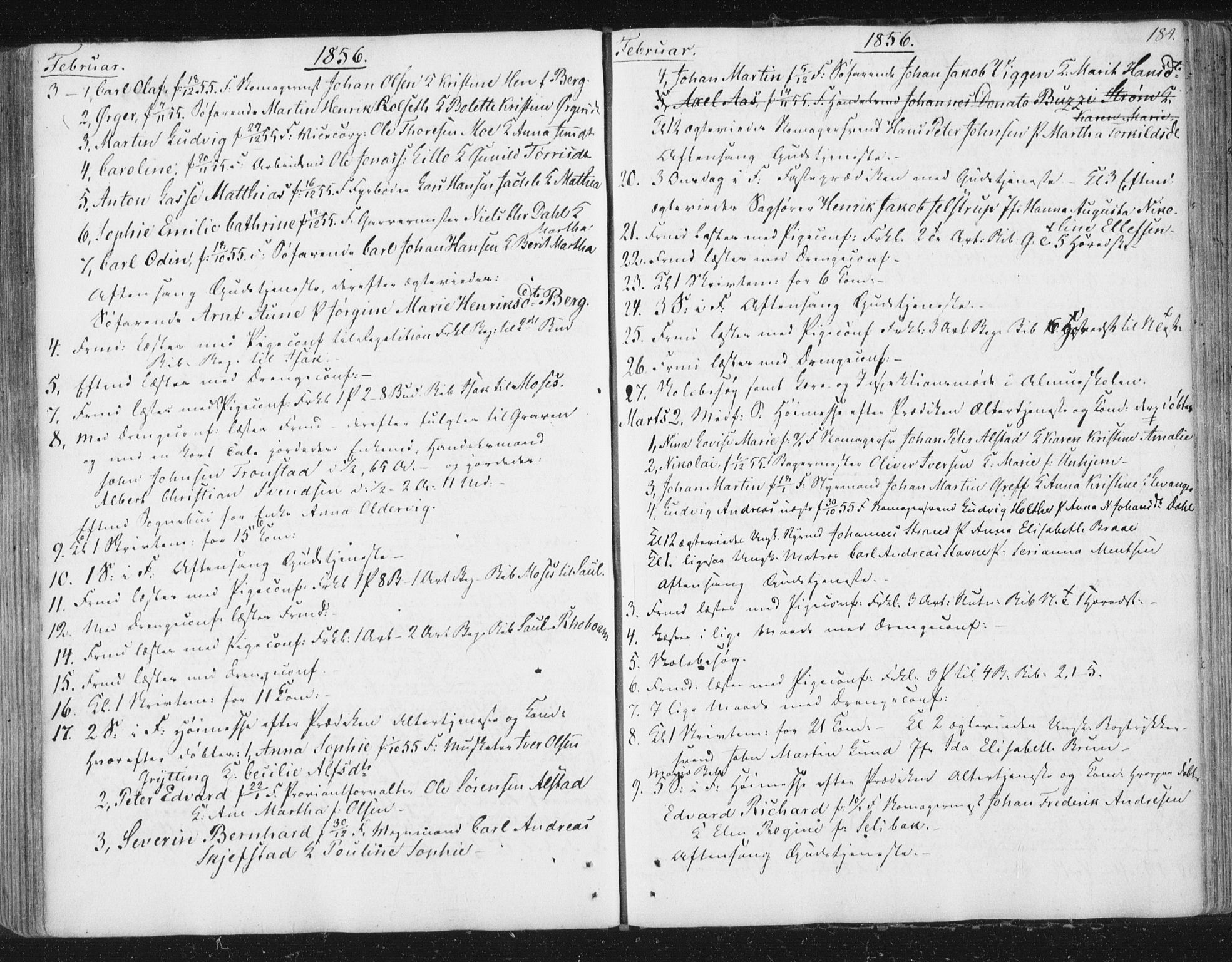 Ministerialprotokoller, klokkerbøker og fødselsregistre - Sør-Trøndelag, SAT/A-1456/602/L0127: Curate's parish register no. 602B01, 1821-1875, p. 184