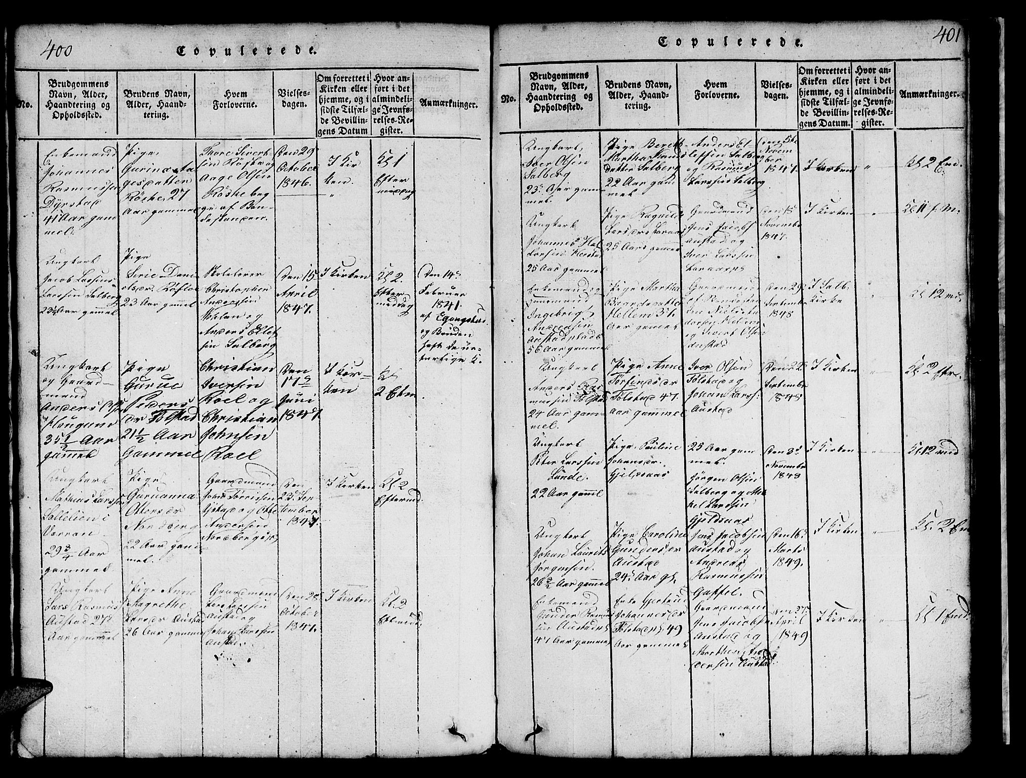 Ministerialprotokoller, klokkerbøker og fødselsregistre - Nord-Trøndelag, SAT/A-1458/731/L0310: Parish register (copy) no. 731C01, 1816-1874, p. 400-401