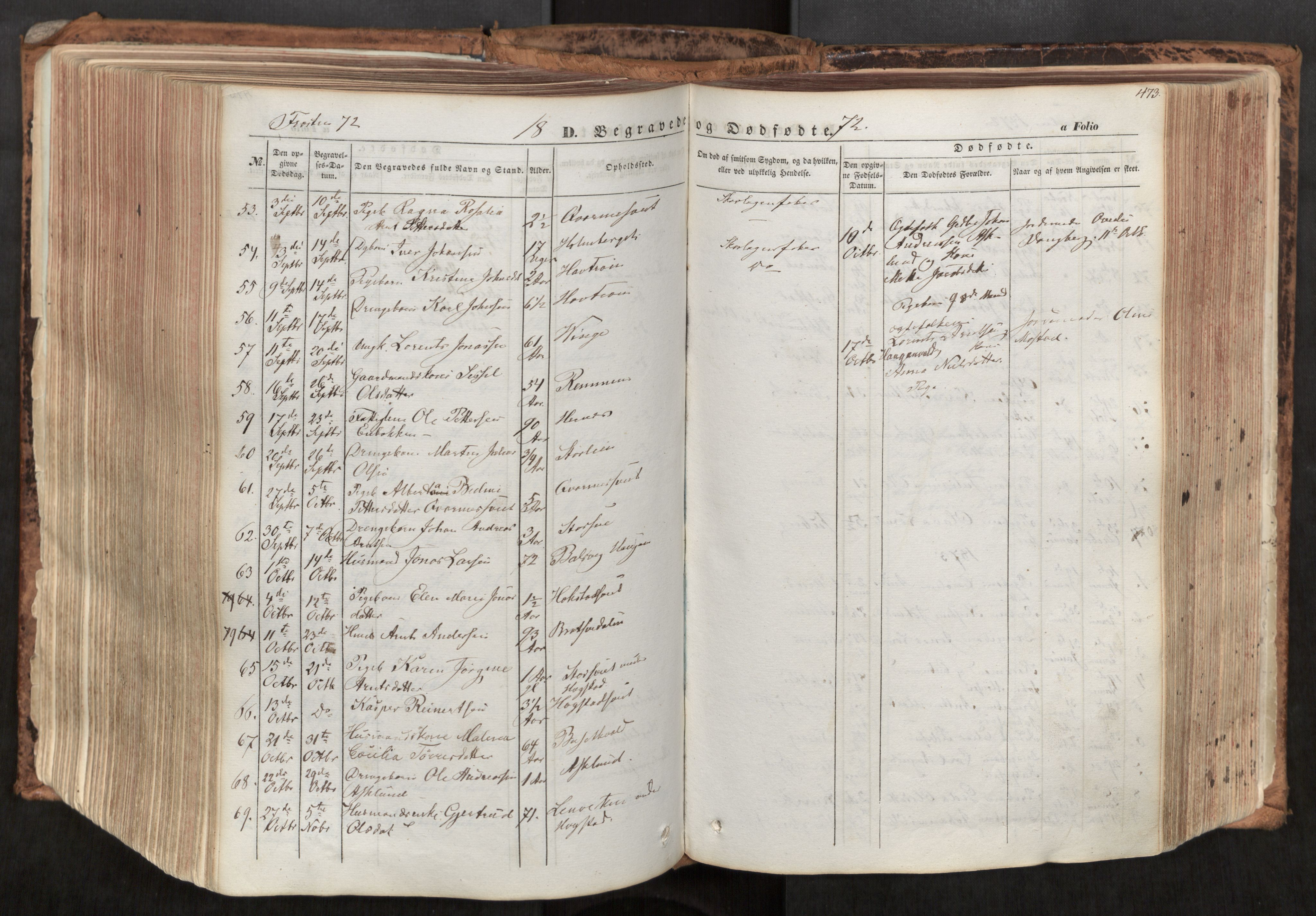Ministerialprotokoller, klokkerbøker og fødselsregistre - Nord-Trøndelag, SAT/A-1458/713/L0116: Parish register (official) no. 713A07, 1850-1877, p. 473