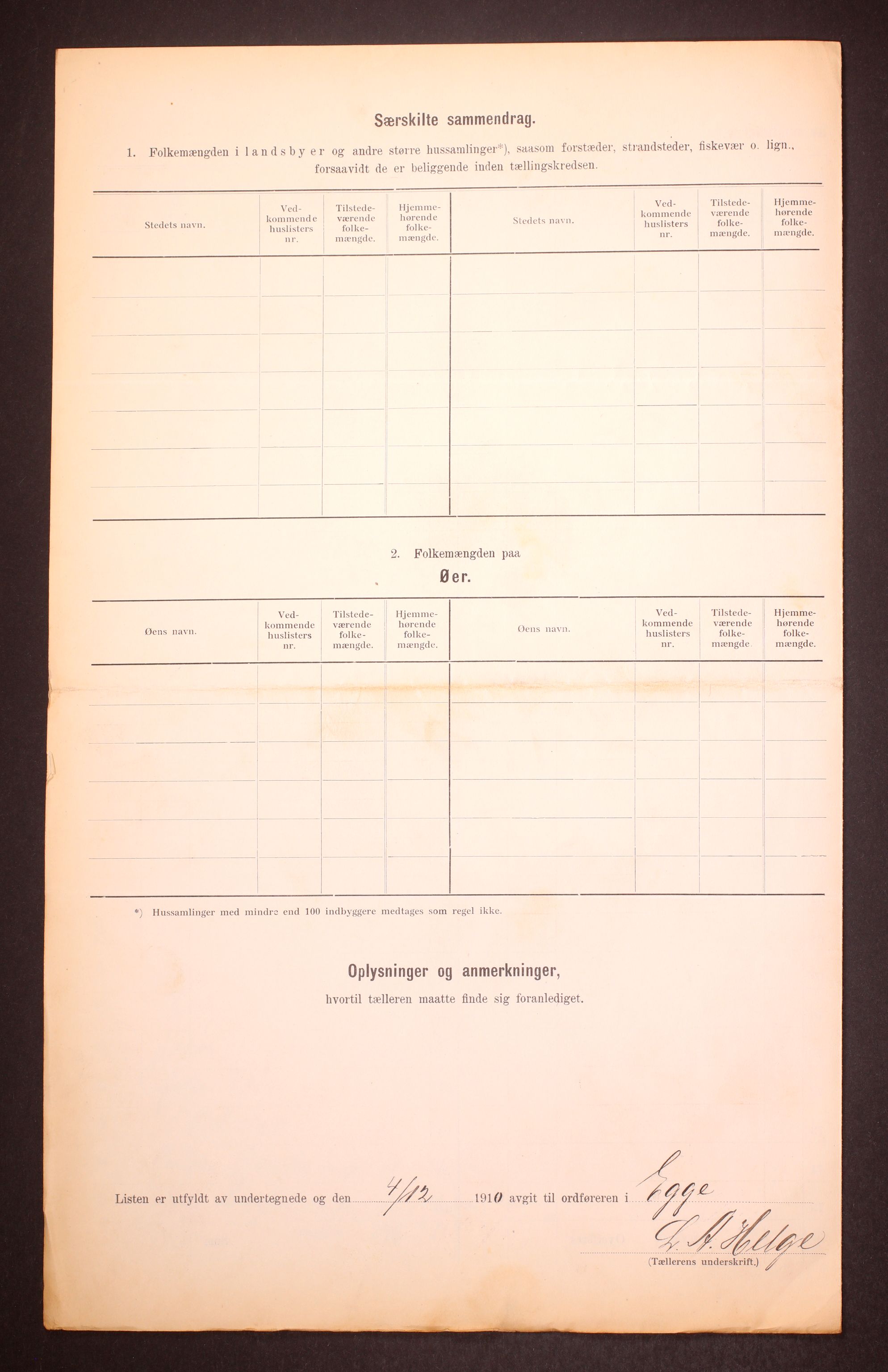 RA, 1910 census for Egge, 1910, p. 9