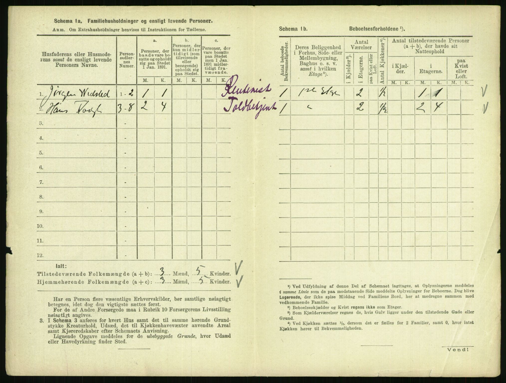 RA, 1891 census for 0801 Kragerø, 1891, p. 473