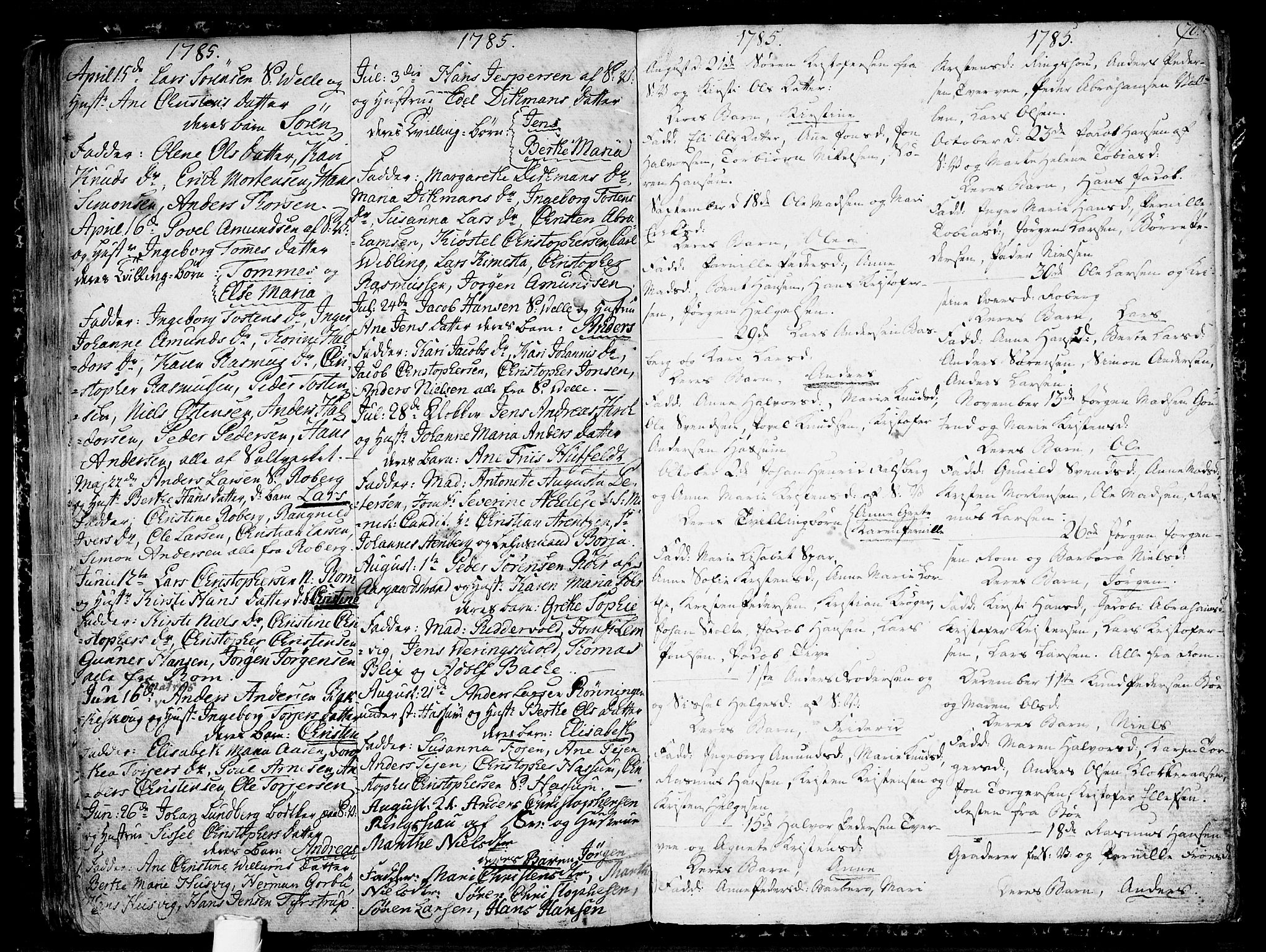 Sem kirkebøker, AV/SAKO-A-5/F/Fb/L0002: Parish register (official) no. II 2, 1764-1792, p. 70