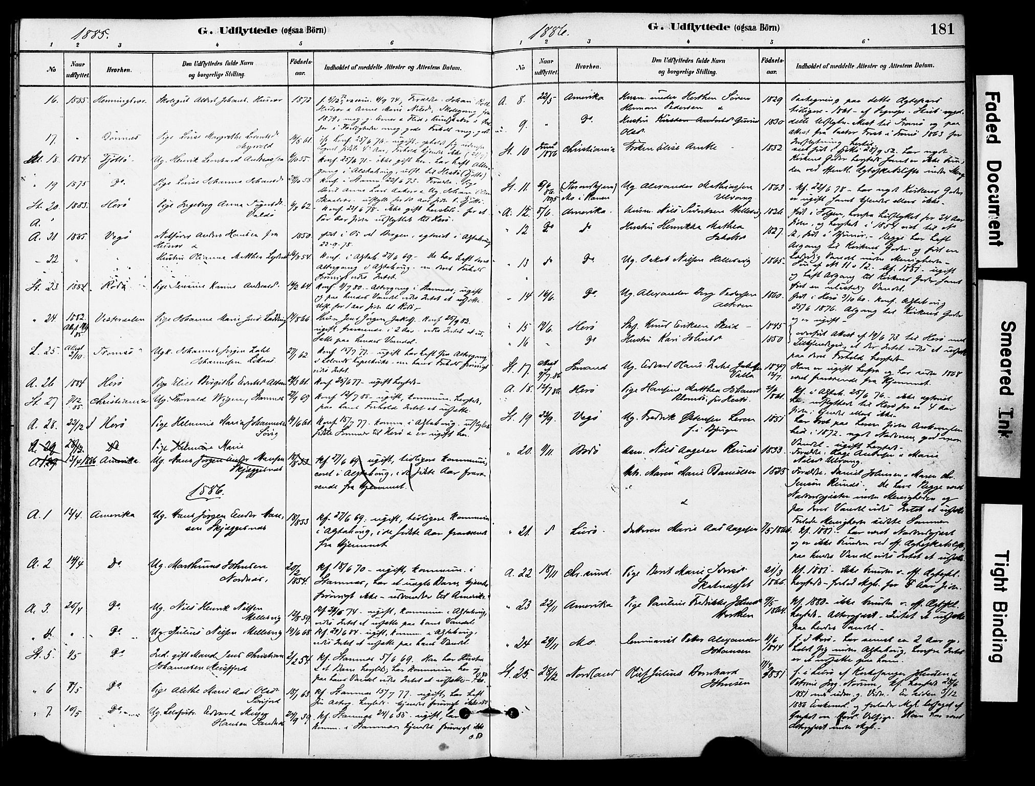 Ministerialprotokoller, klokkerbøker og fødselsregistre - Nordland, SAT/A-1459/830/L0450: Parish register (official) no. 830A14, 1879-1896, p. 181