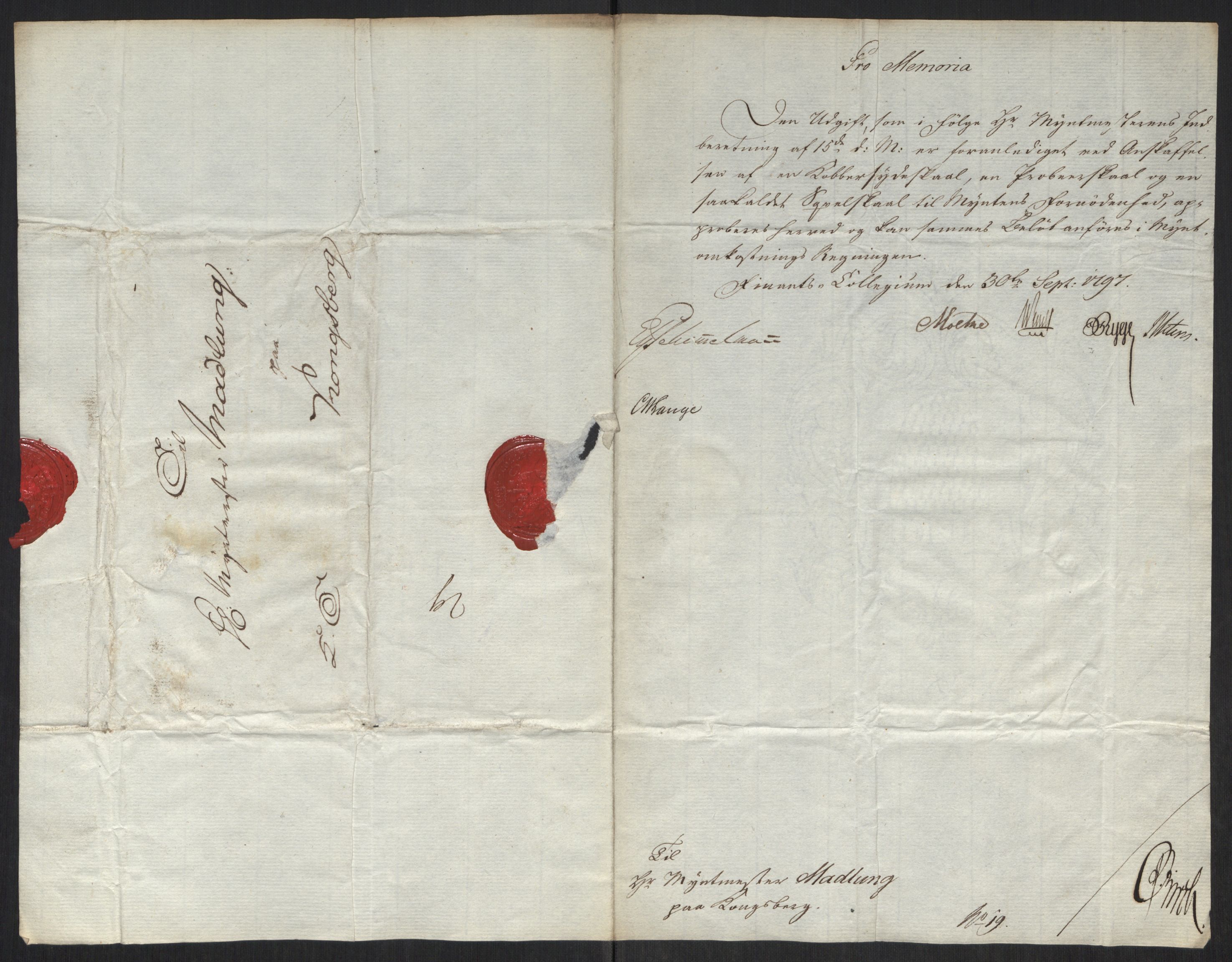 Rentekammeret inntil 1814, Realistisk ordnet avdeling, AV/RA-EA-4070/Oa/L0008: [Y6]: Embetsbrev til myntmesteren på Kongsberg (1797-1806 og 1808-1813), 1797-1813, p. 55